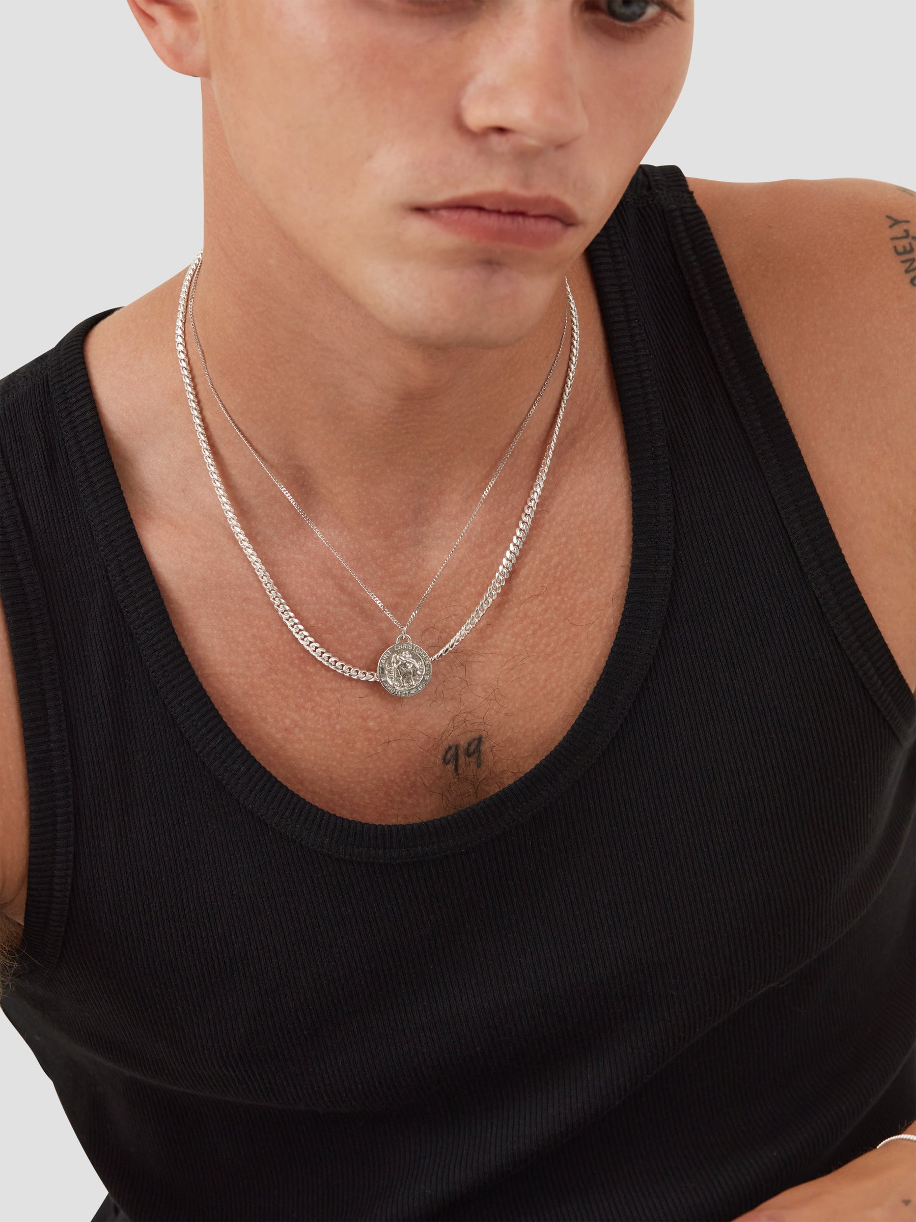 Silver St Christopher Pendant