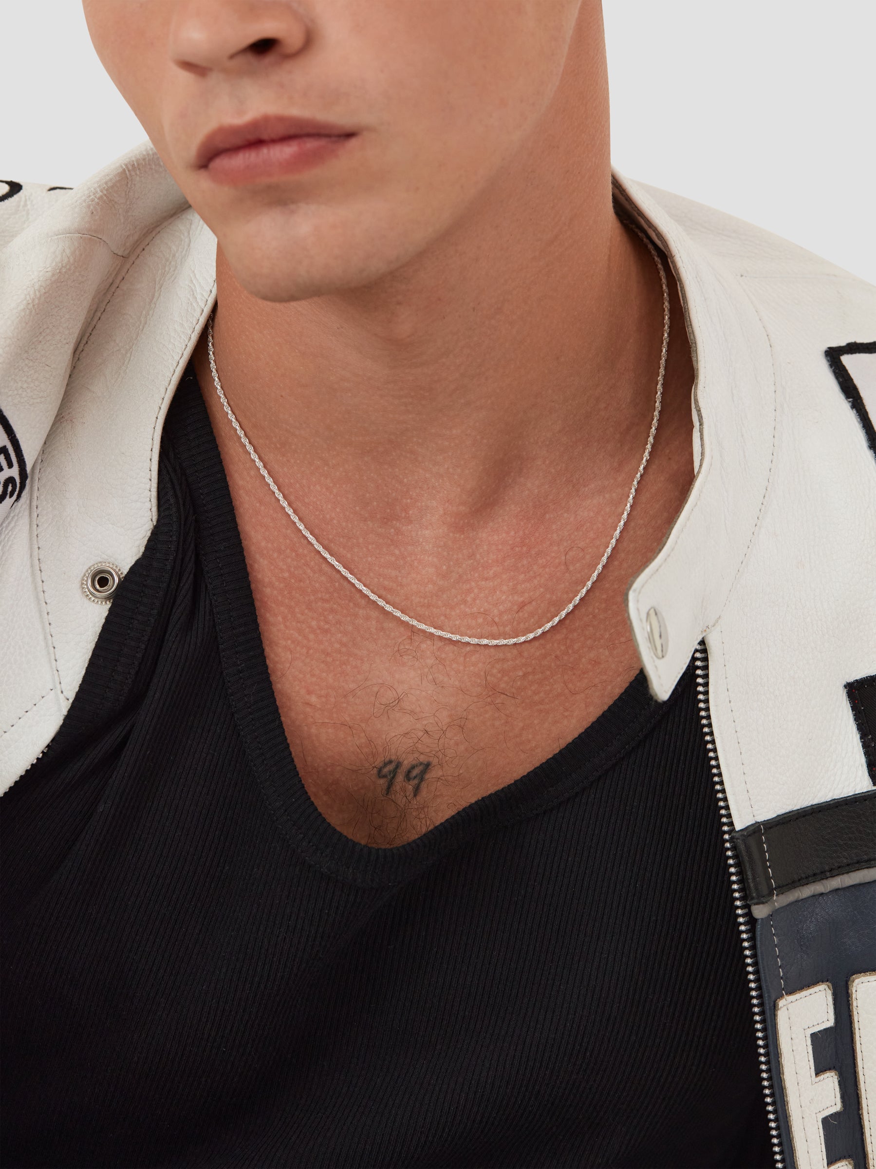 Silver Twisted Rope Chain S