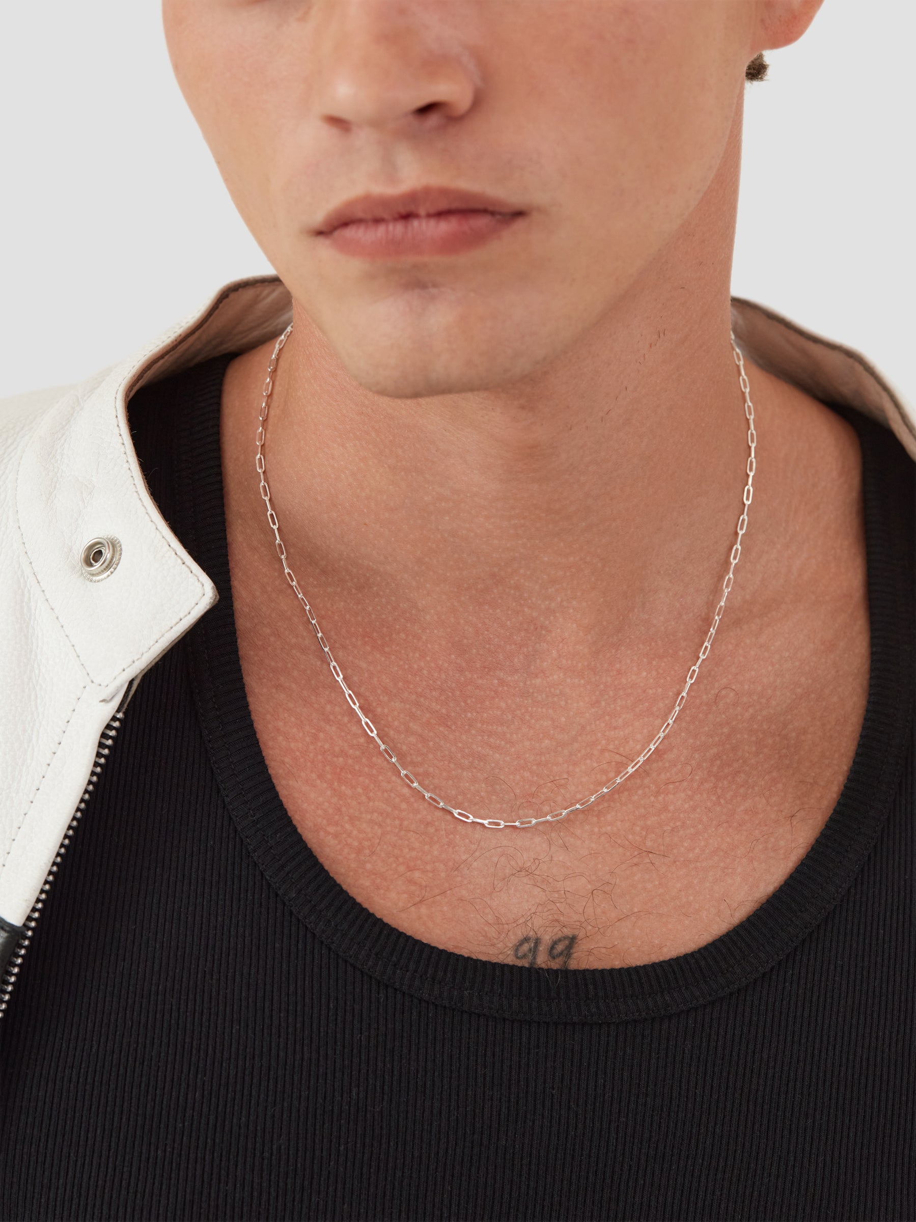 Silver Paper Clip Chain S
