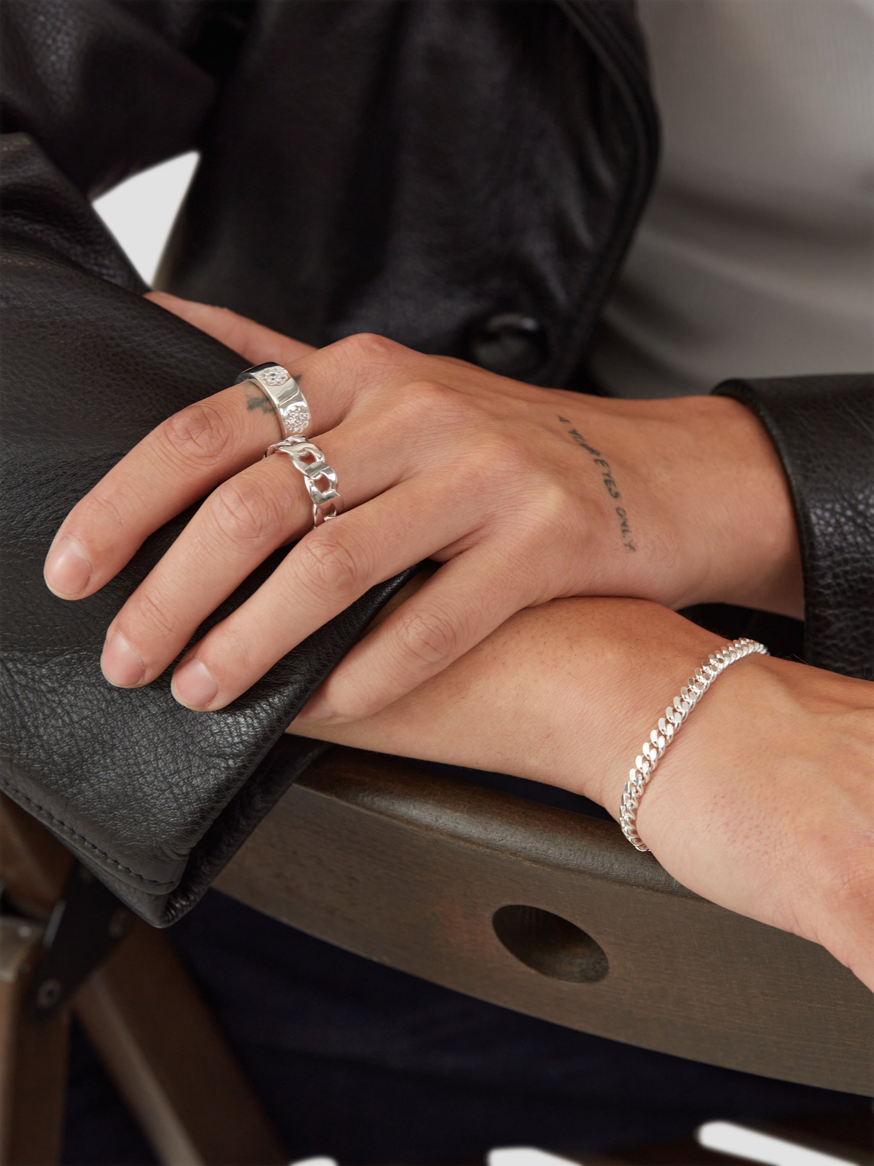 Silver Cuban Link Ring