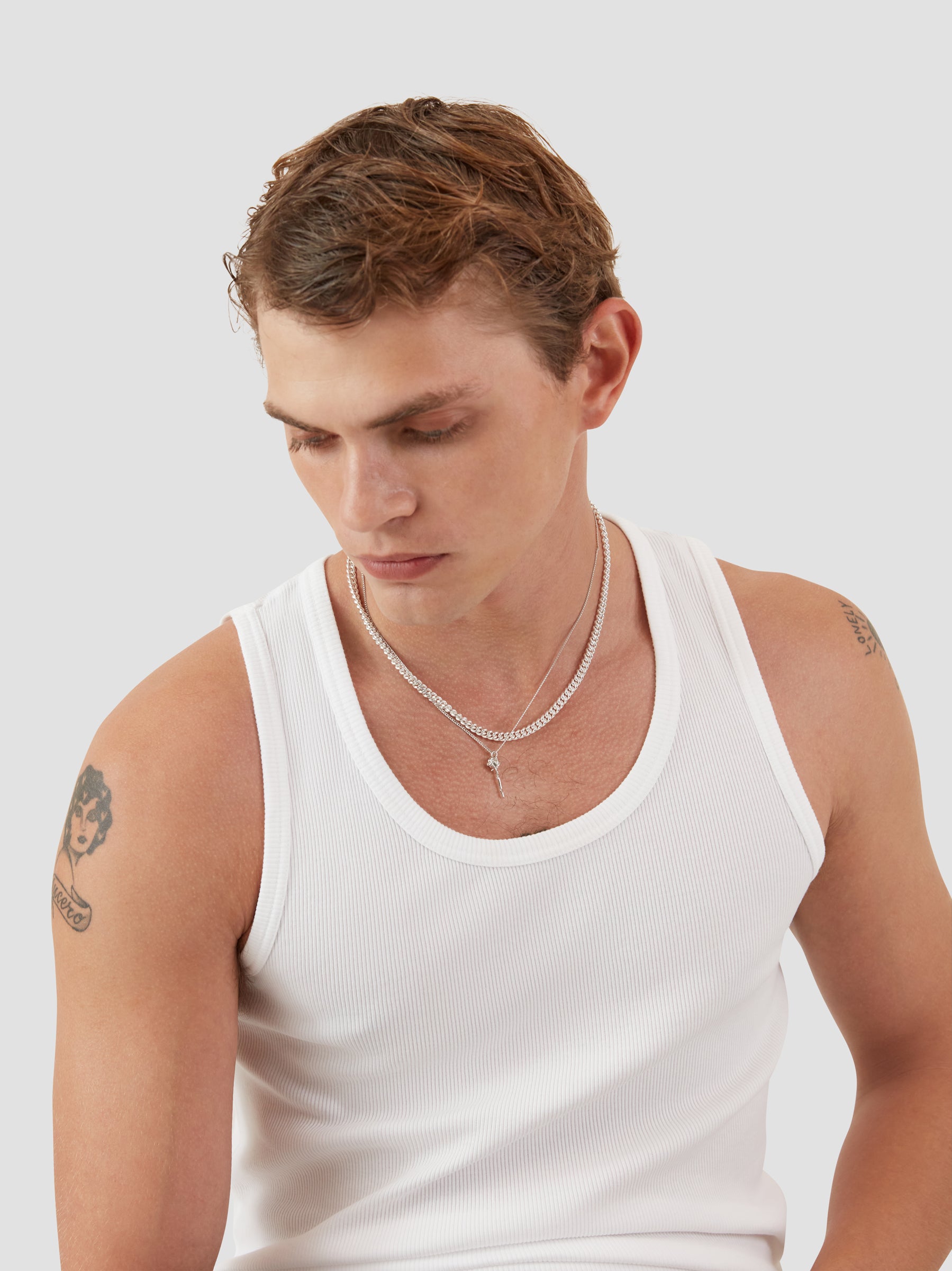 Silver Rose Pendant