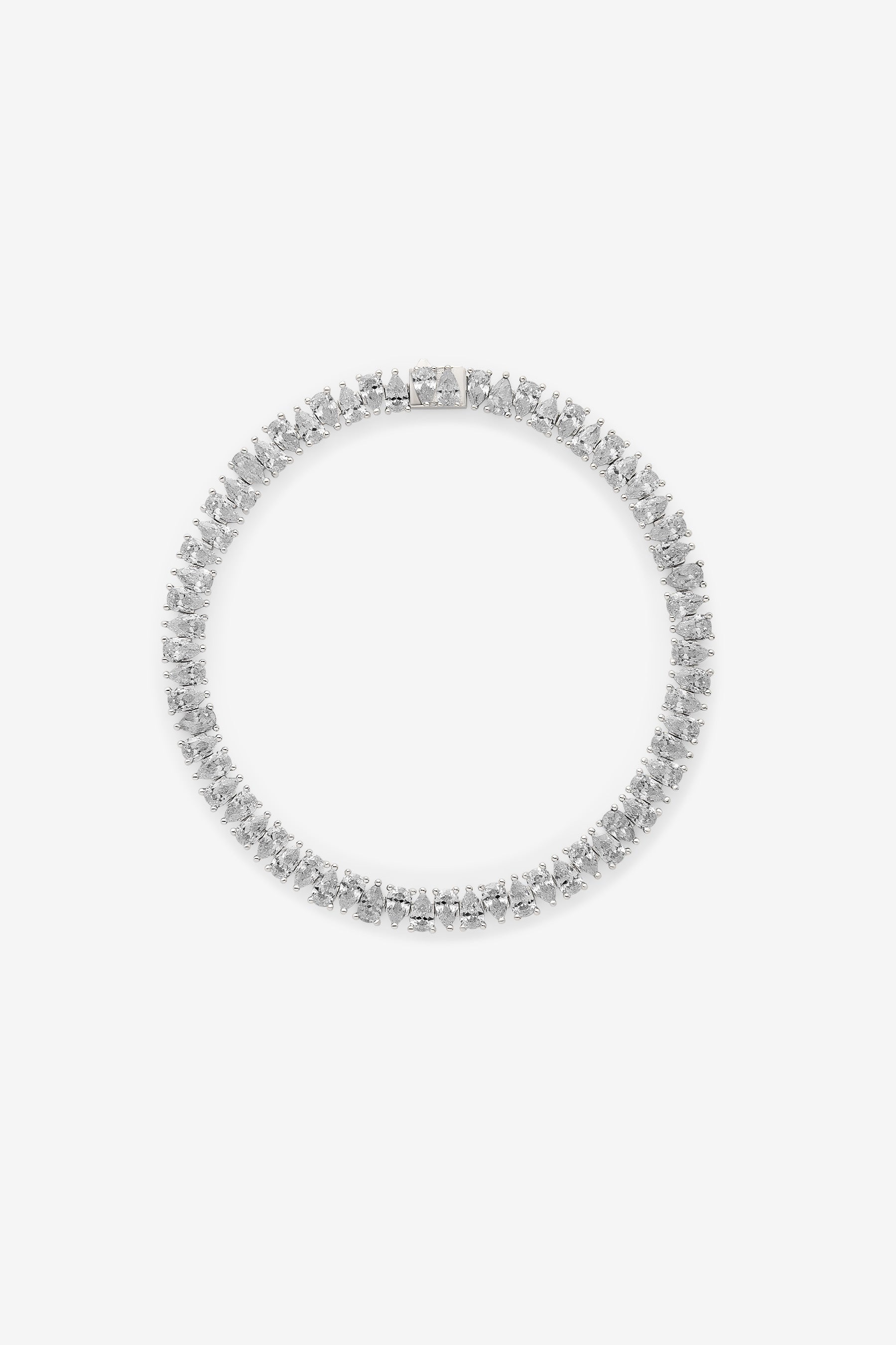 White Drop Tennis Bracelet