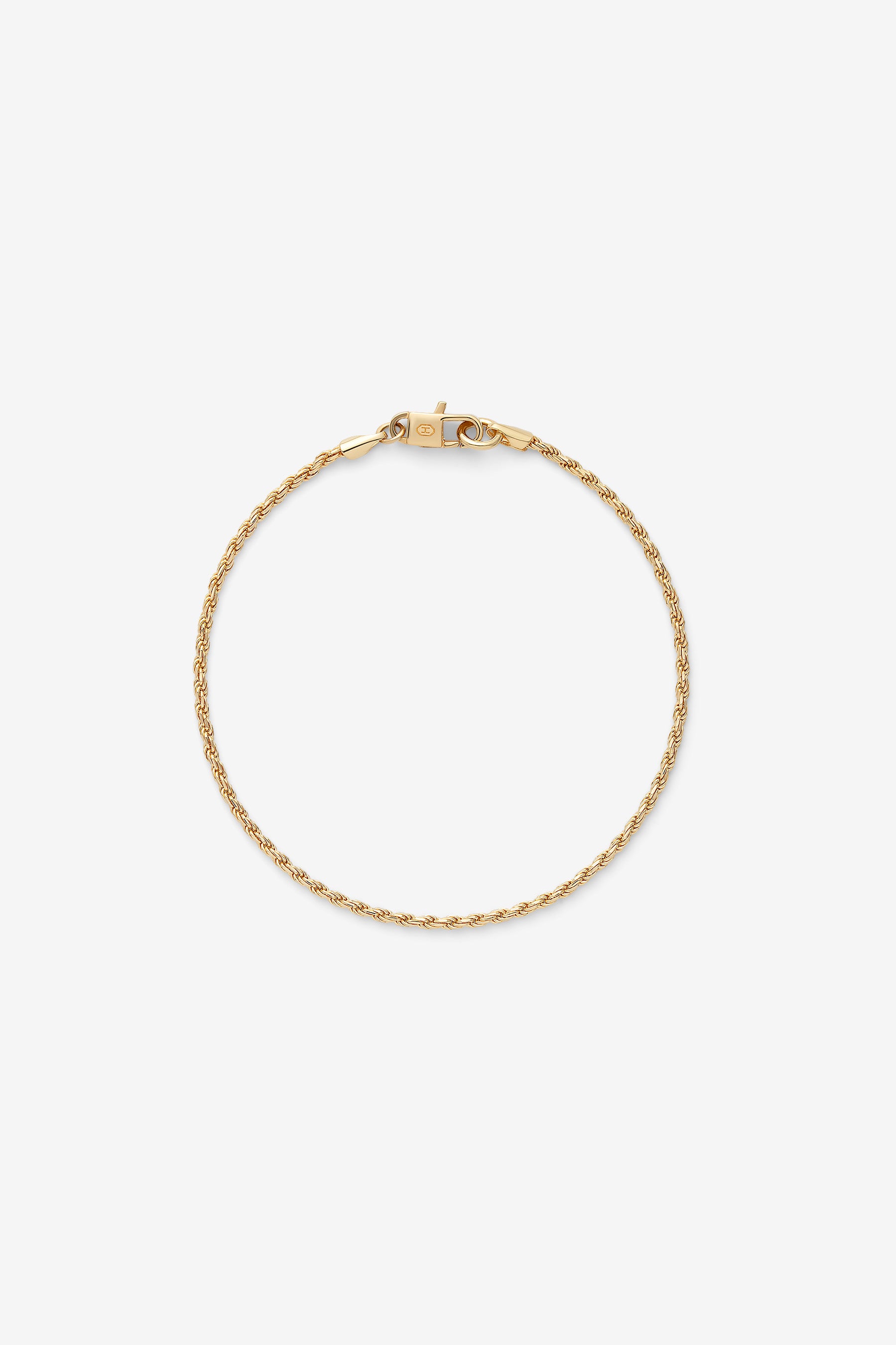 Gold Twisted Rope Bracelet S
