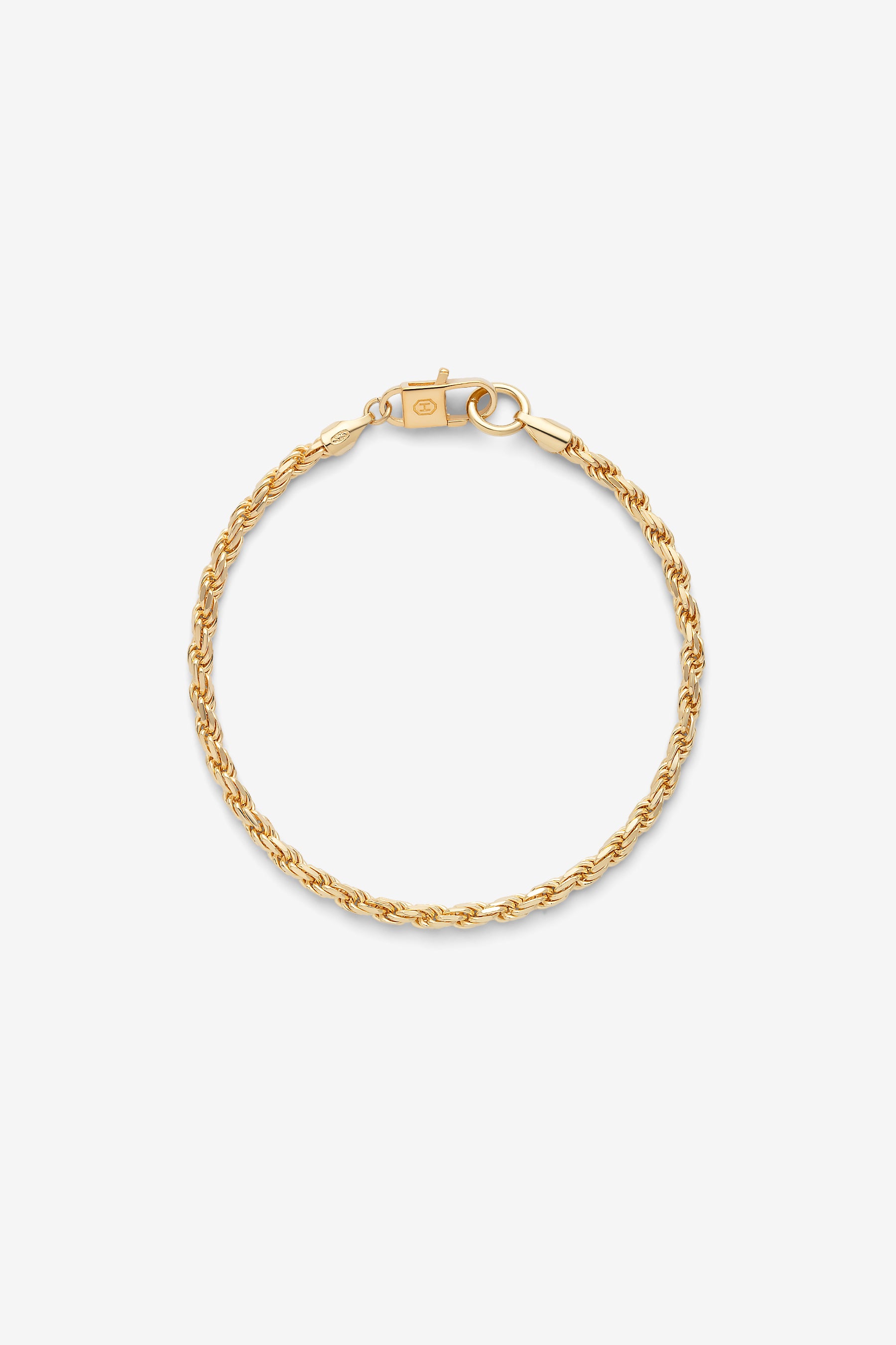 Gold Twisted Rope Bracelet M