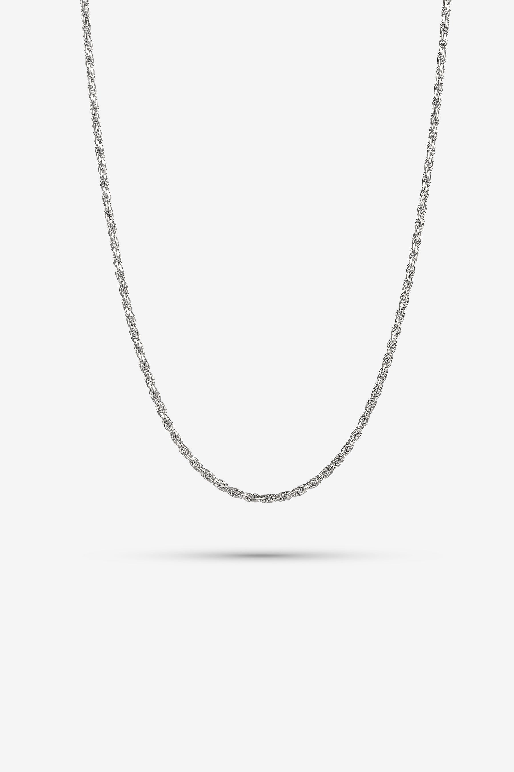 Silver Twisted Rope Chain S