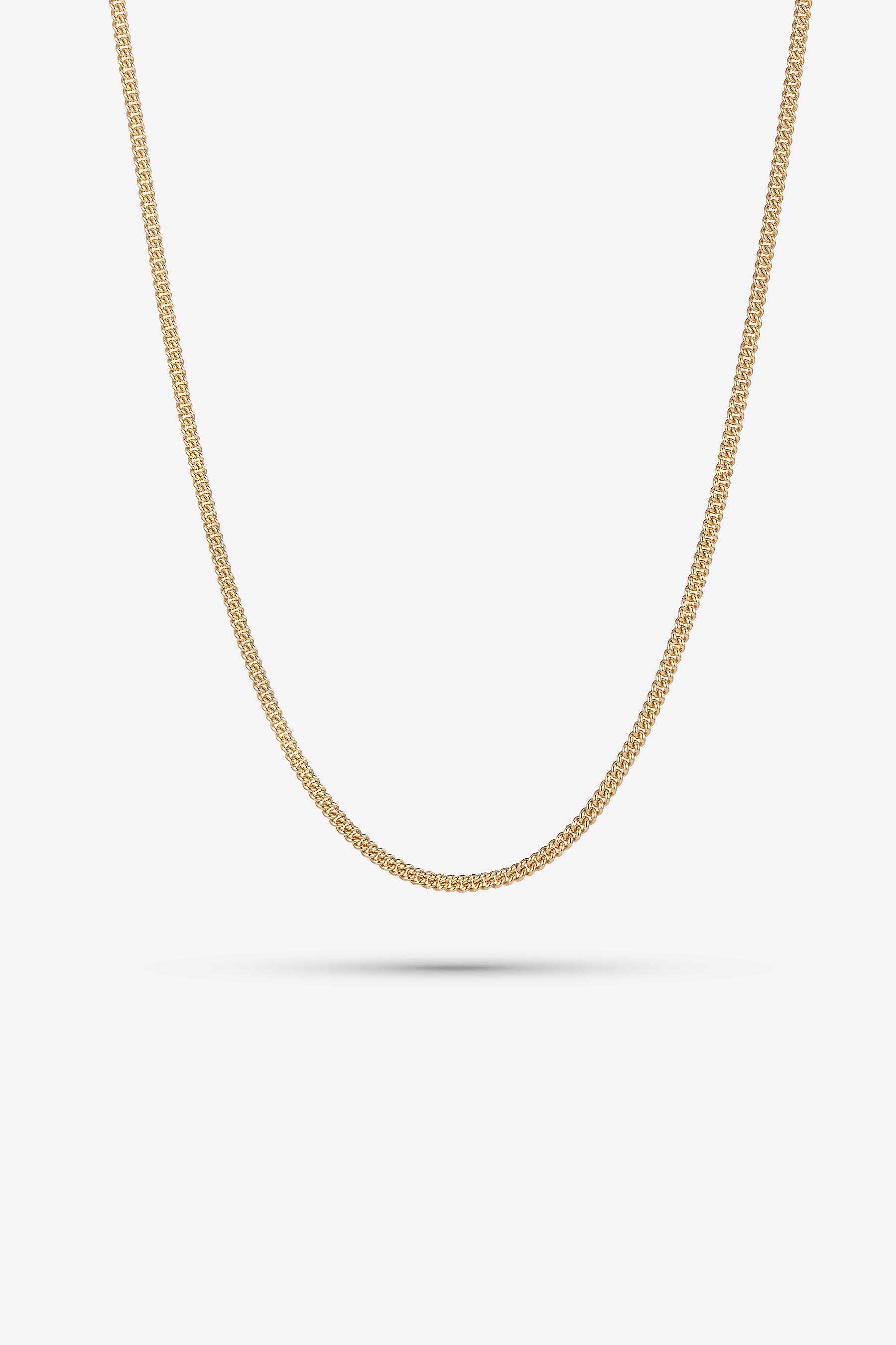 Gold Round Curb Chain S