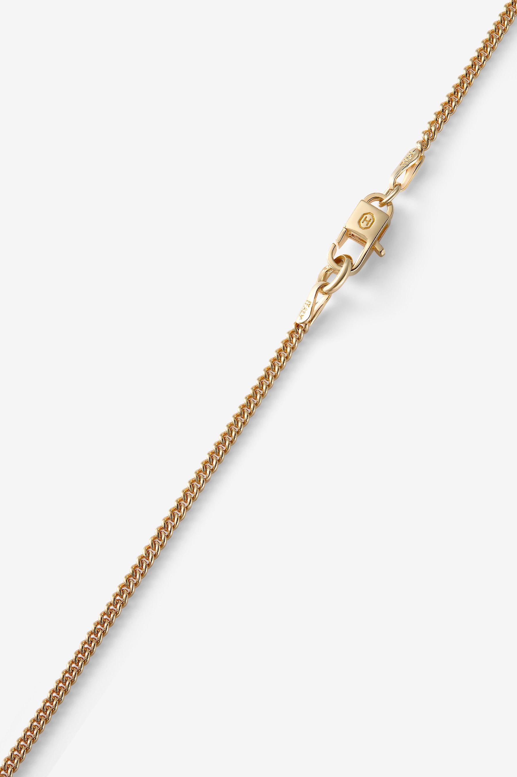 Gold Round Curb Bracelet S