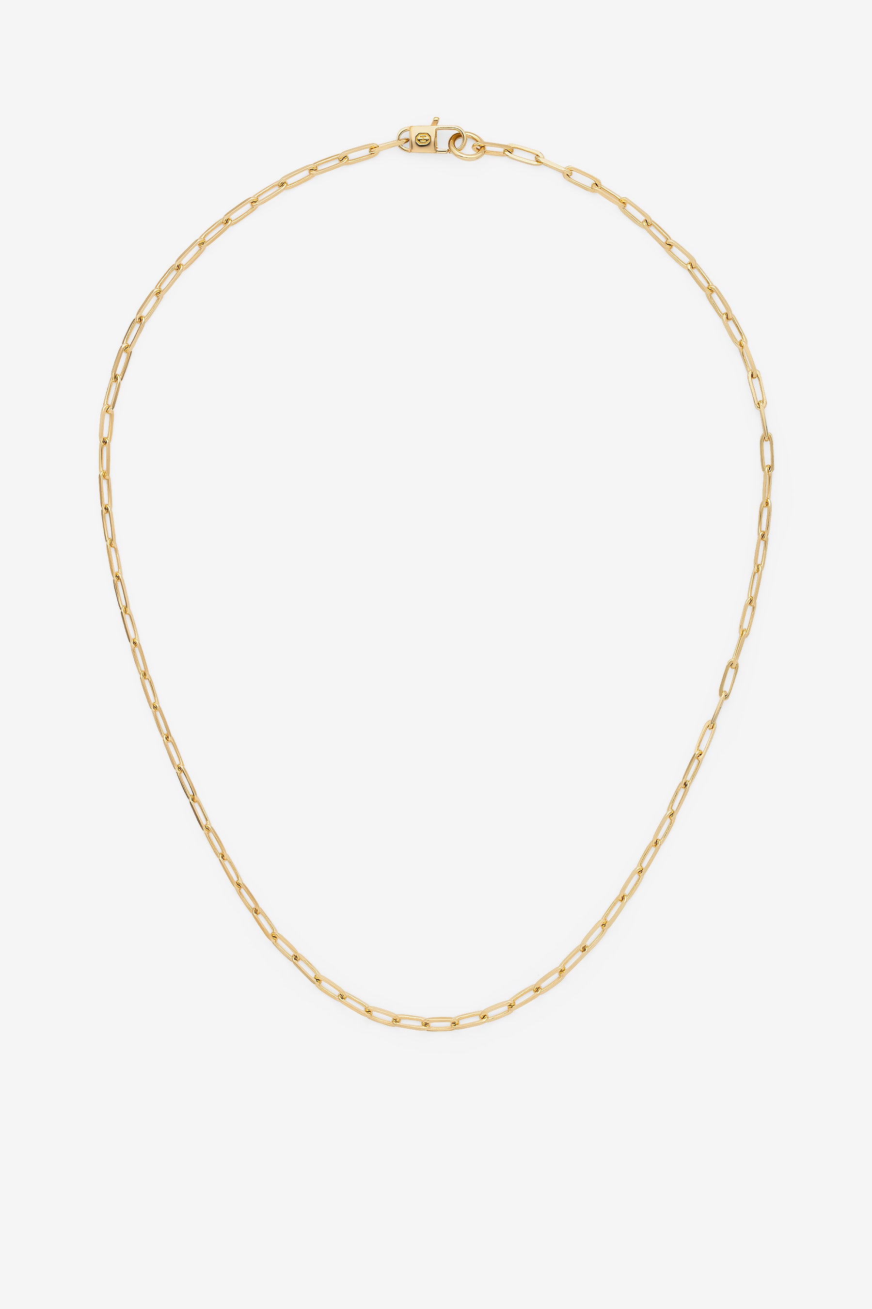 Gold Paper Clip Chain M