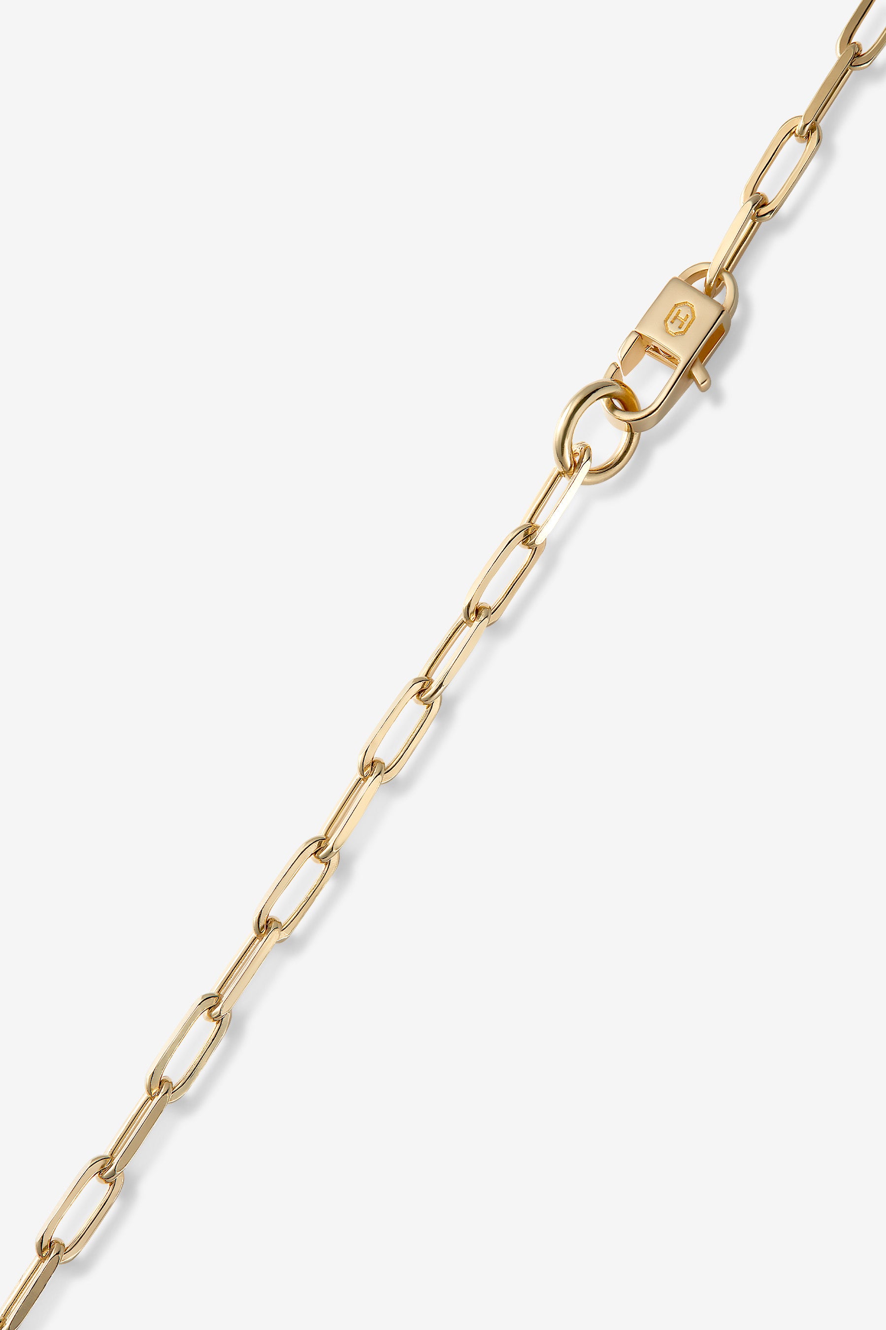 Gold Paper Clip Bracelet M