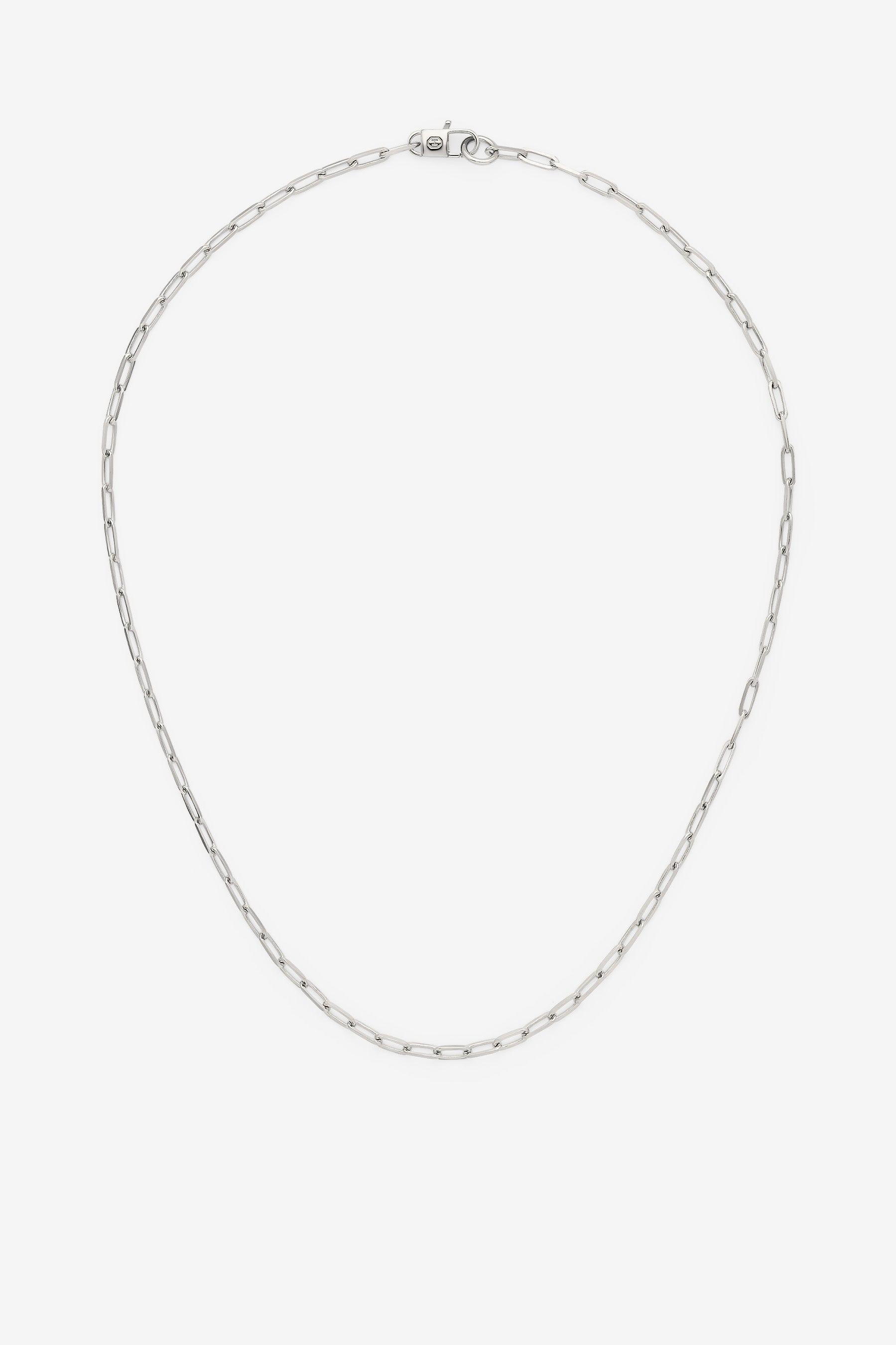 Silver Paper Clip Chain M