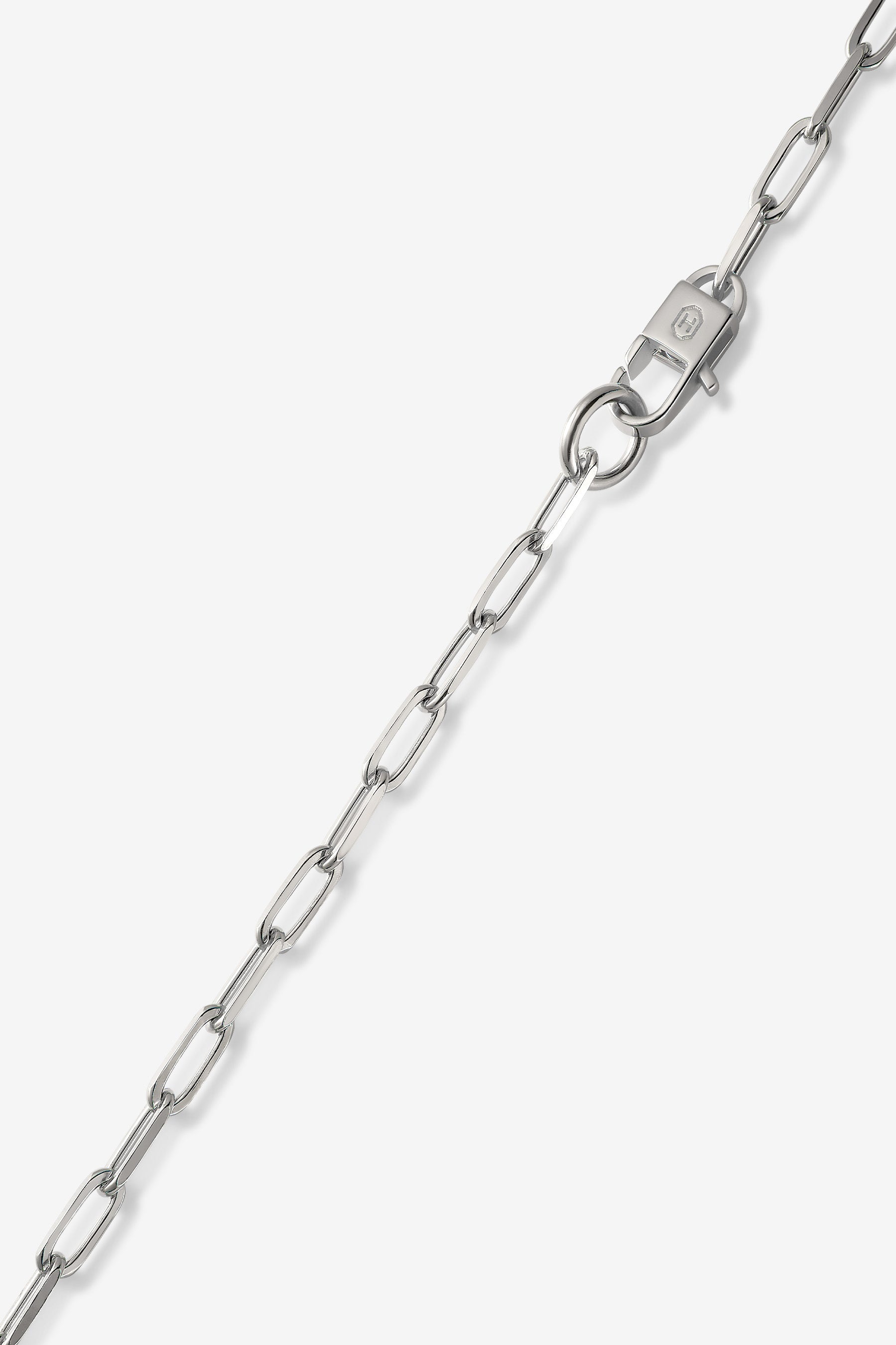 Silver Paper Clip Bracelet M