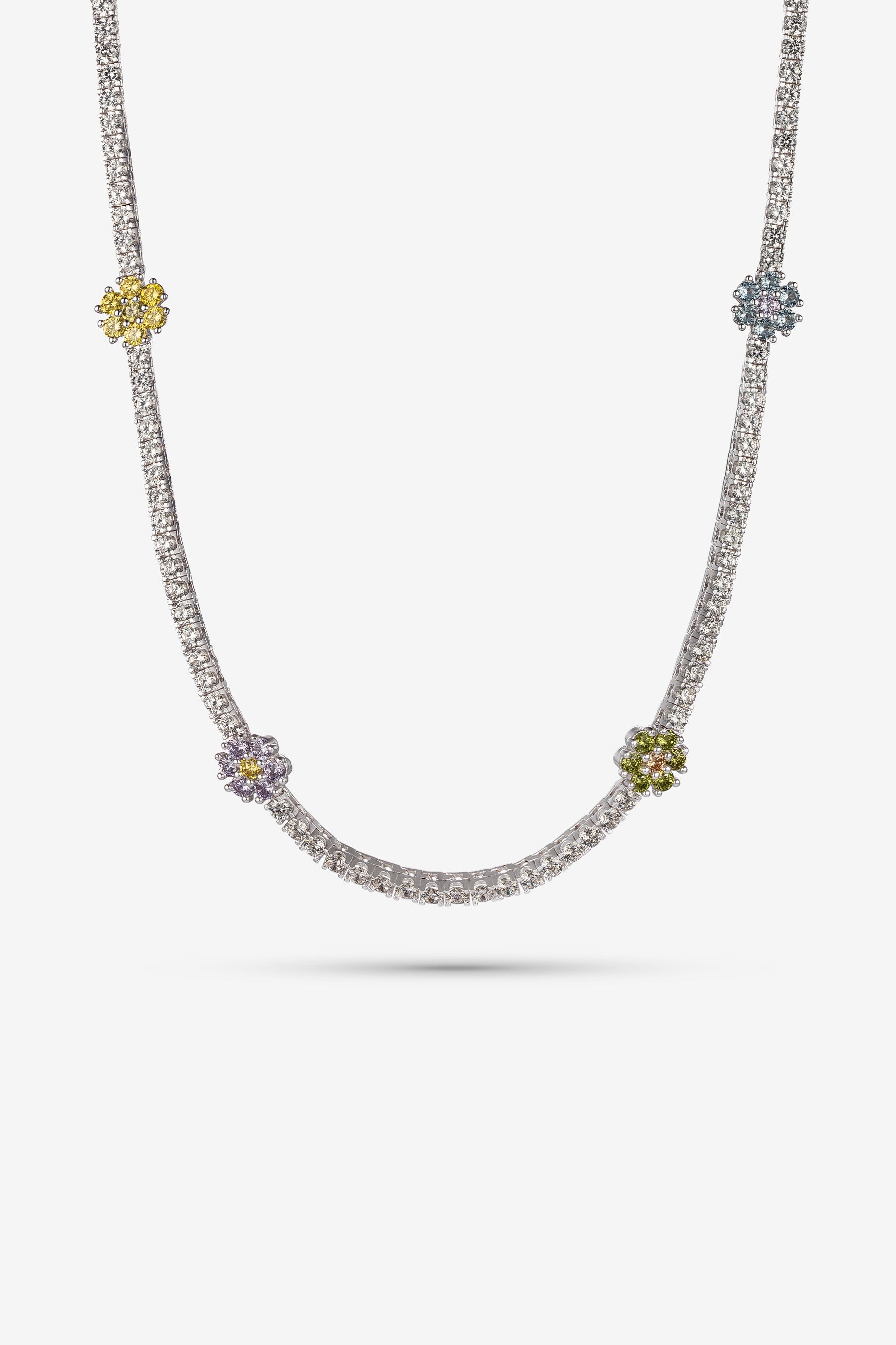 Multicolour Bloom Tennis Chain