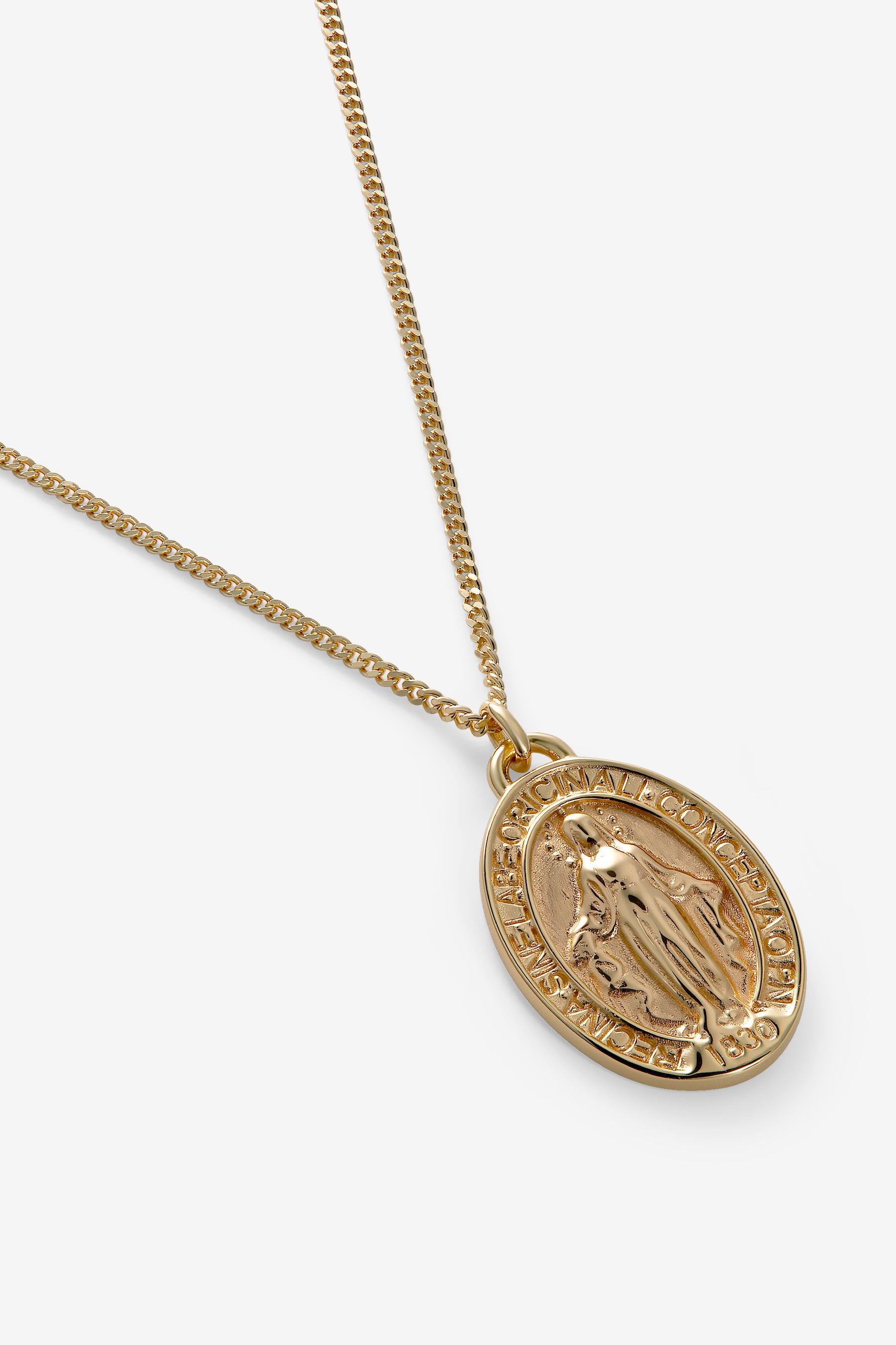Gold St Mary Pendant