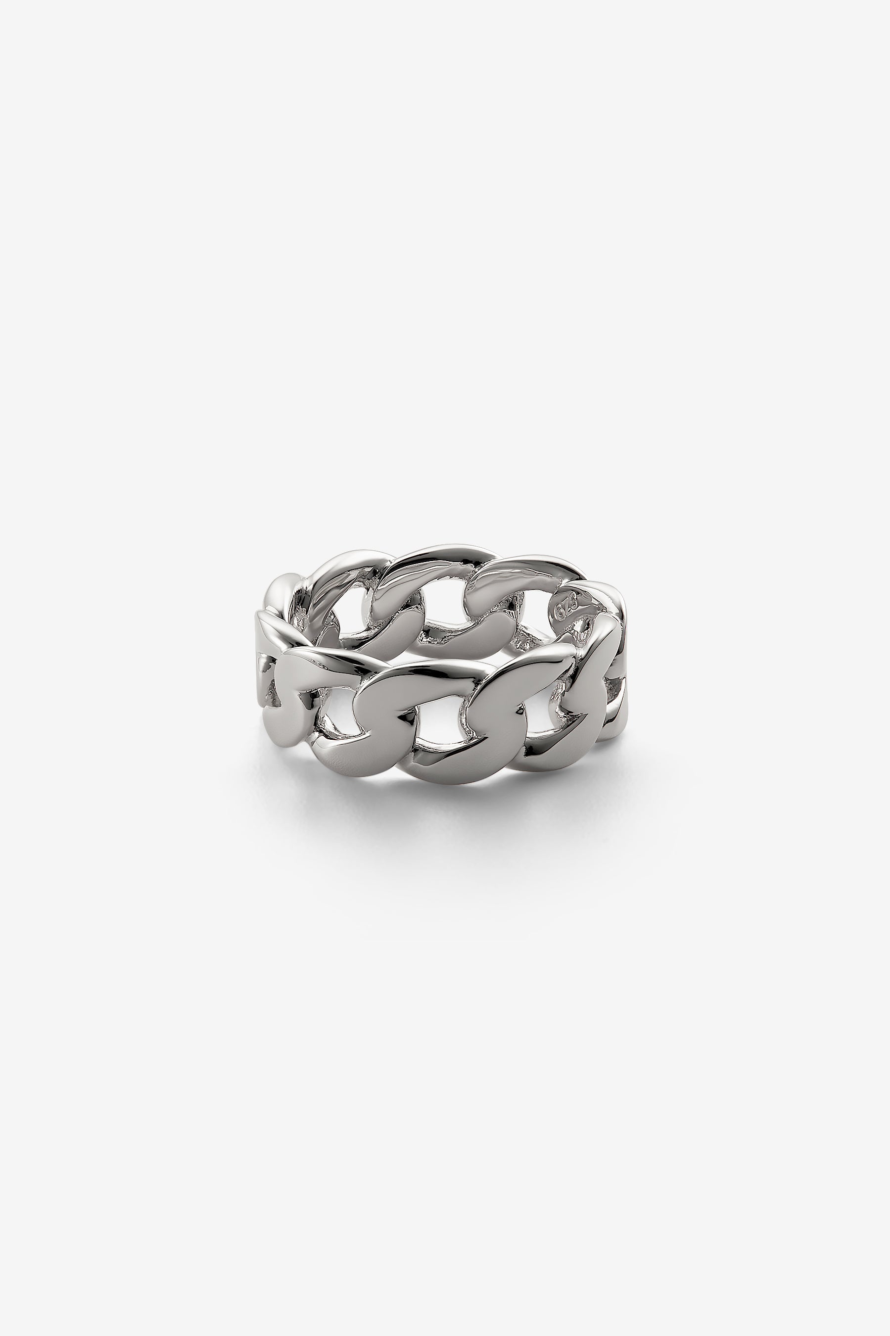 Silver Cuban Link Ring