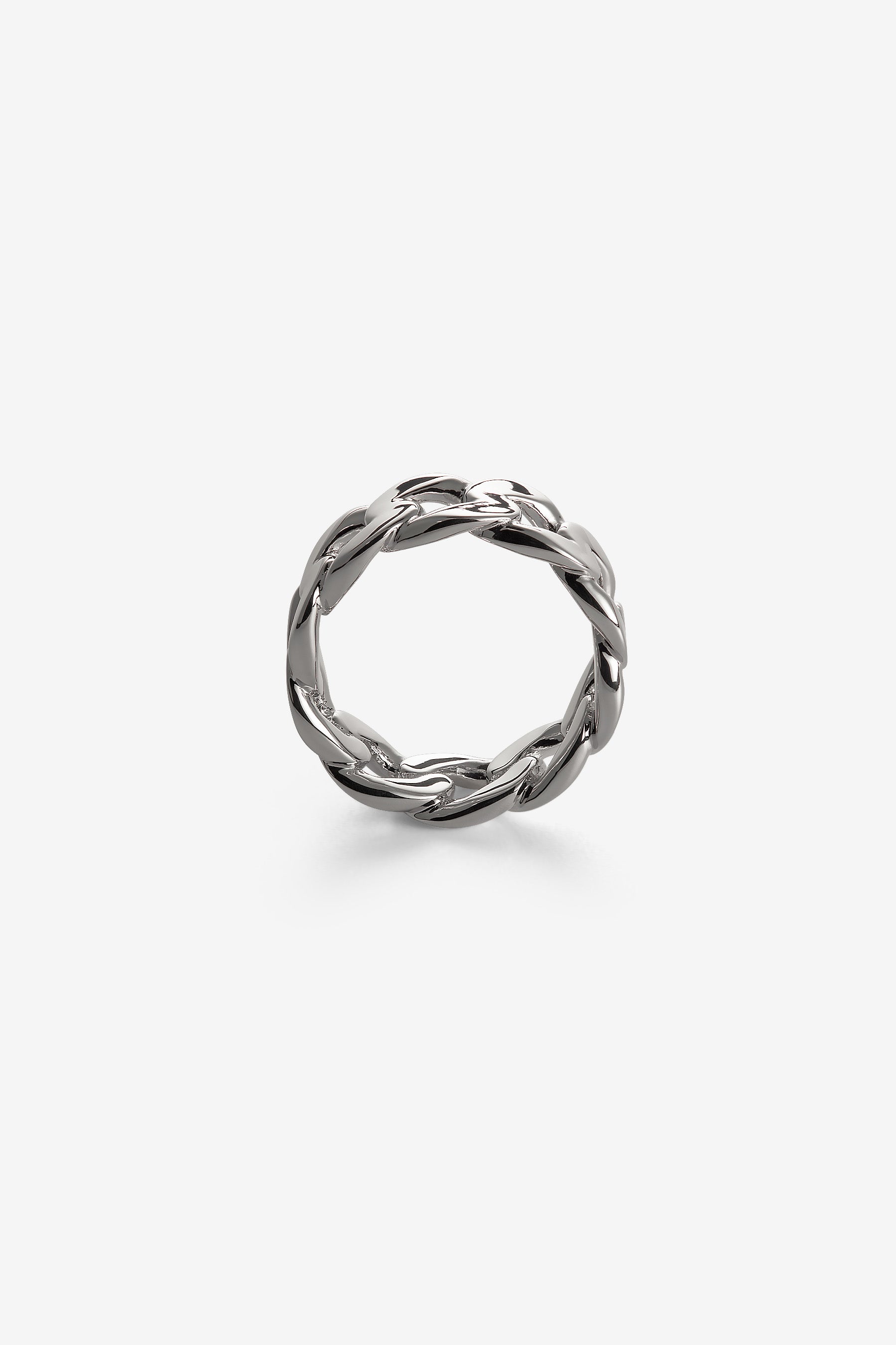 Silver Cuban Link Ring