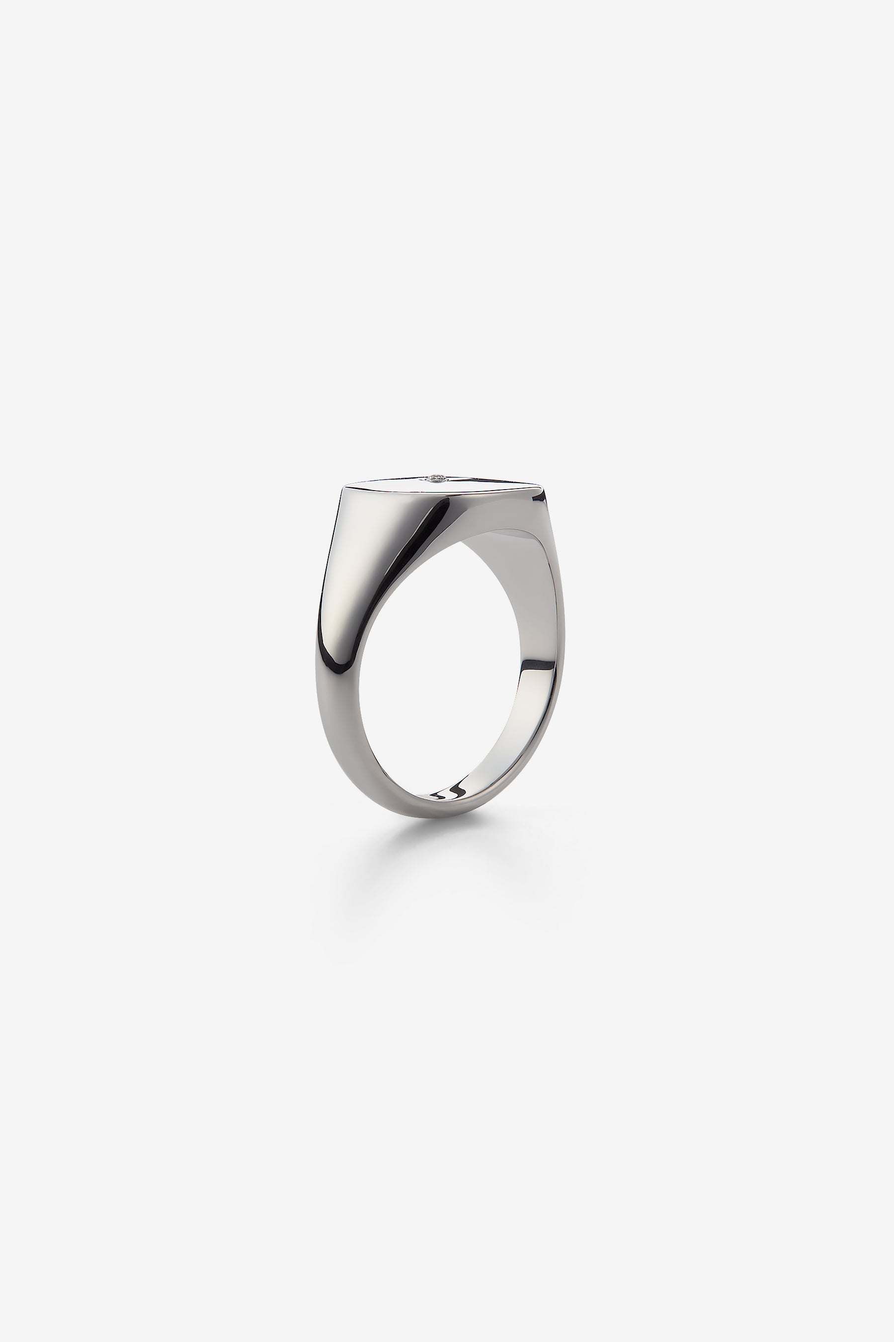 Silver Cushion Signet Ring