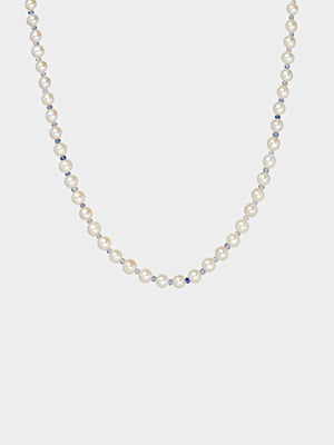 Blue Gradient Crystal Pearl Chain
