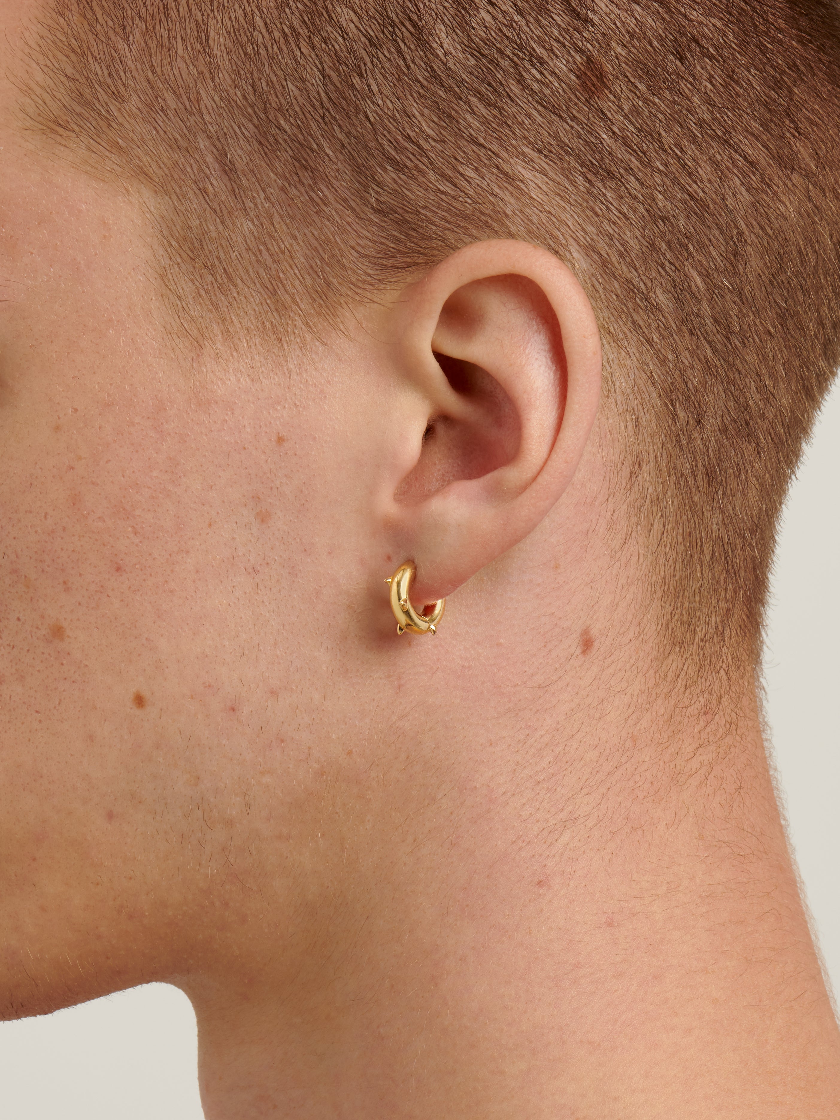 Gold Thorn Hoop Earrings | Men's Designer Jewellery – Hatton Labs