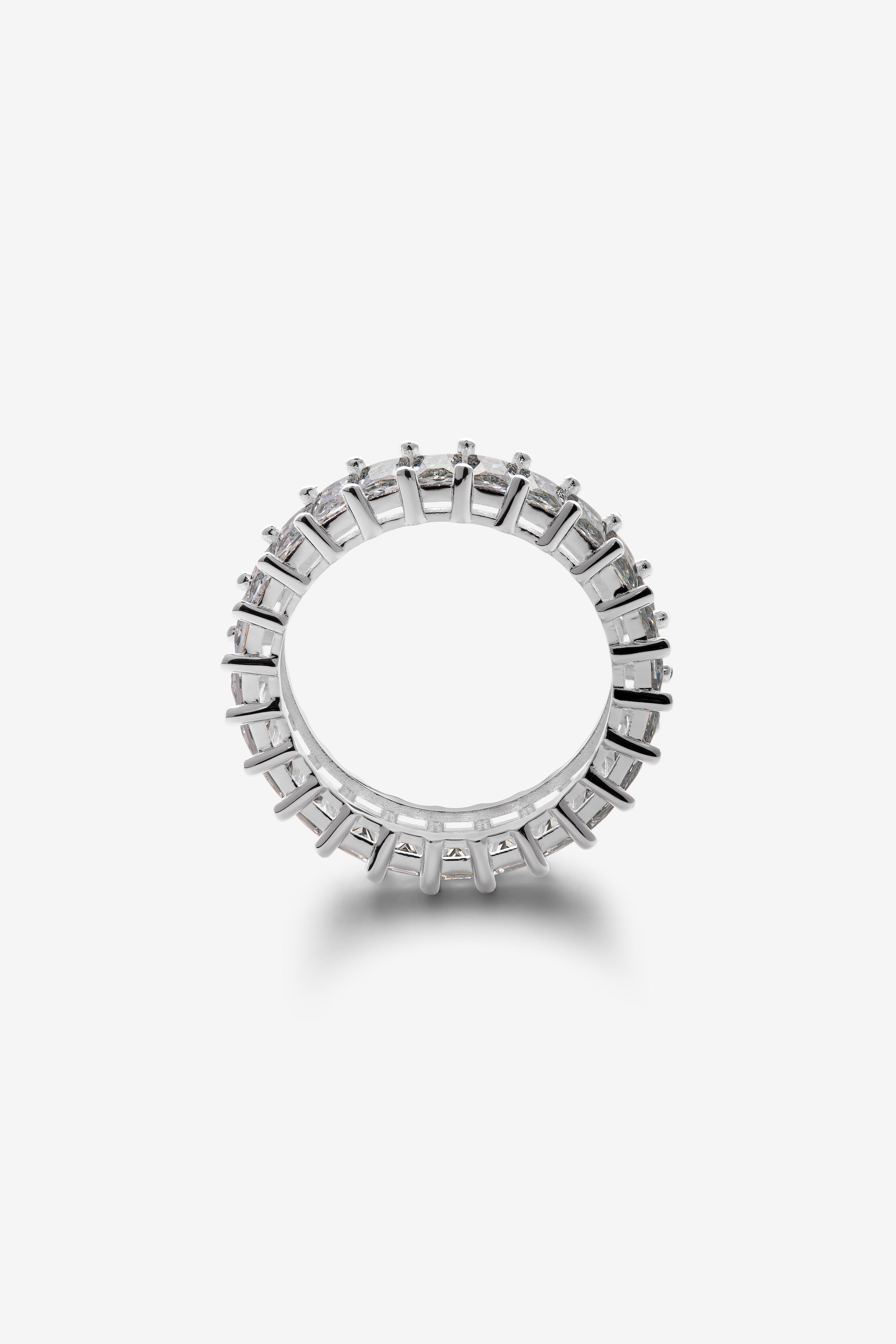 White Baguette Eternity Ring