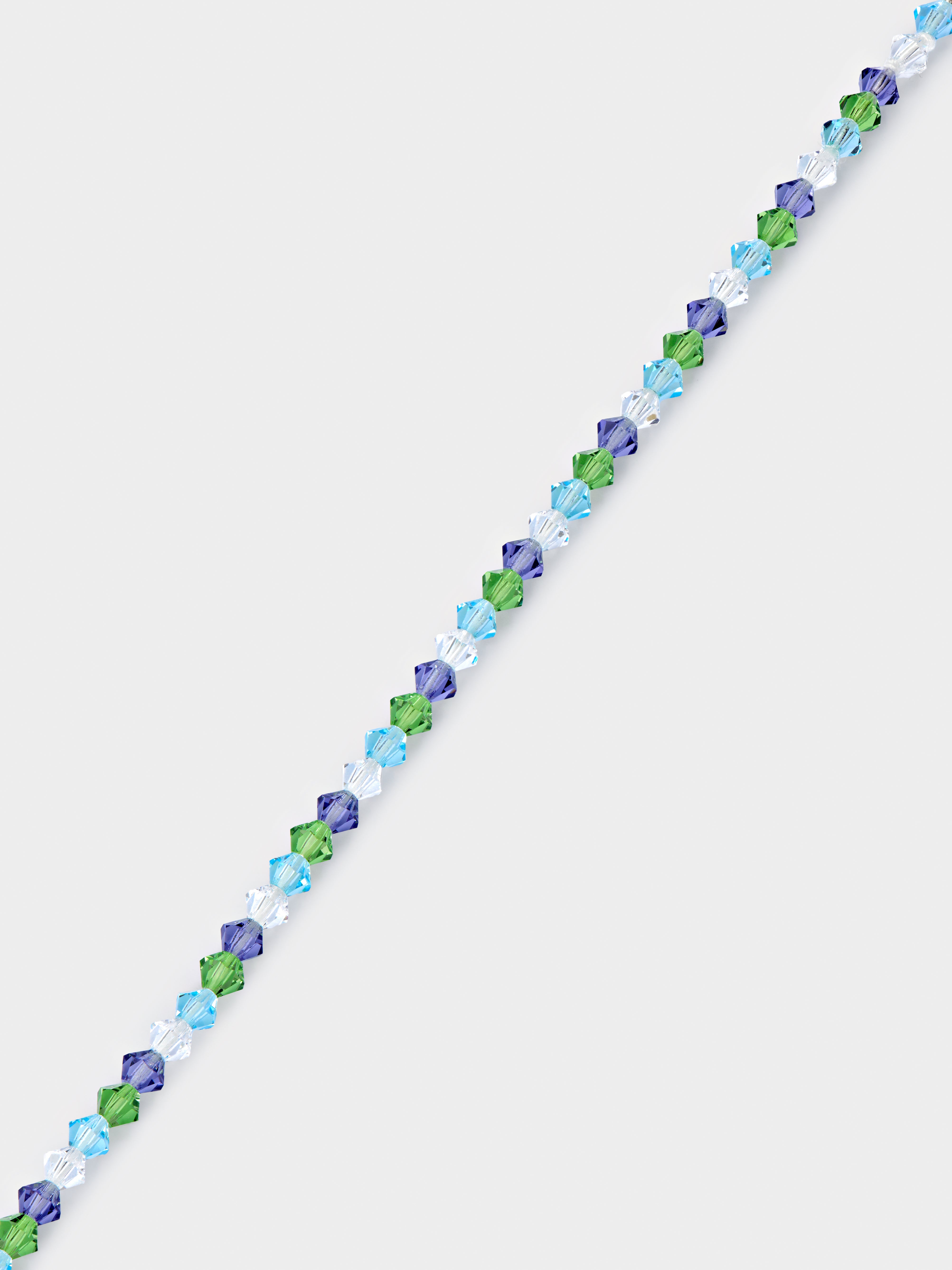 Topaz, Peridot, Tanzanite and White Shore Bracelet
