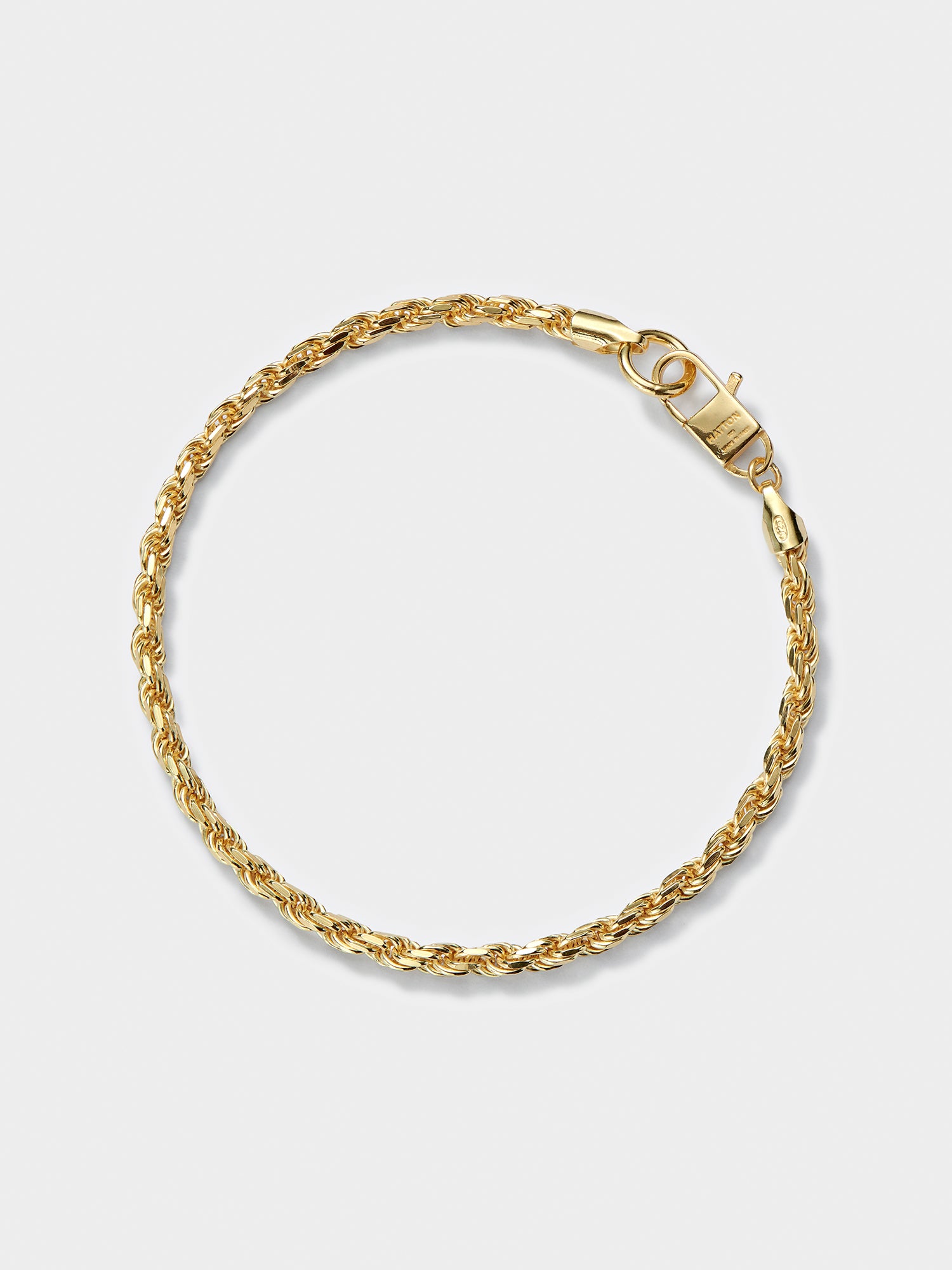 Gold Twisted Rope Bracelet M