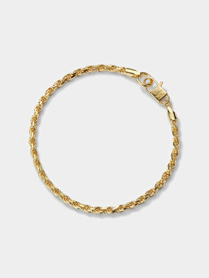 Gold Twisted Rope Bracelet M