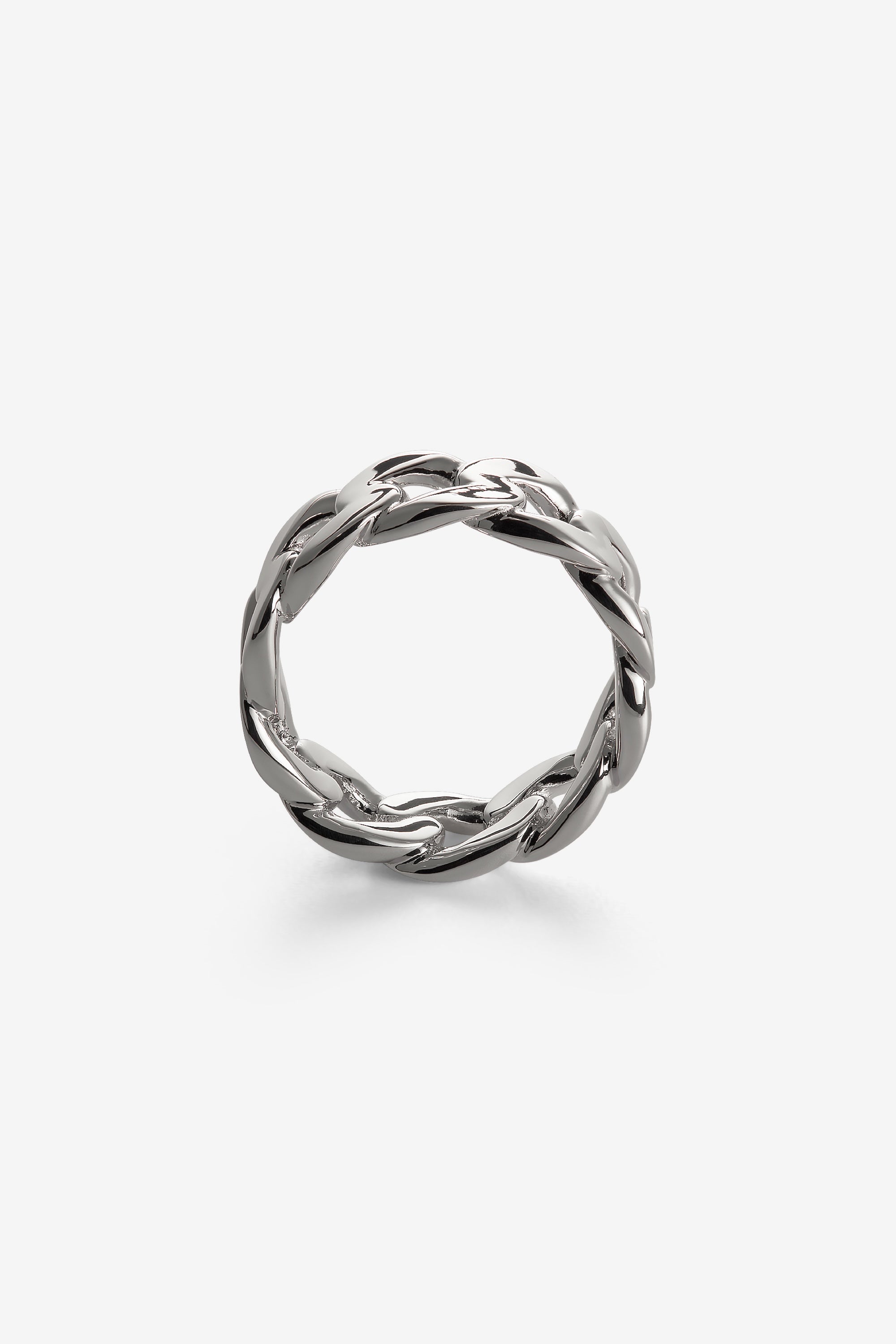Silver Cuban Link Ring