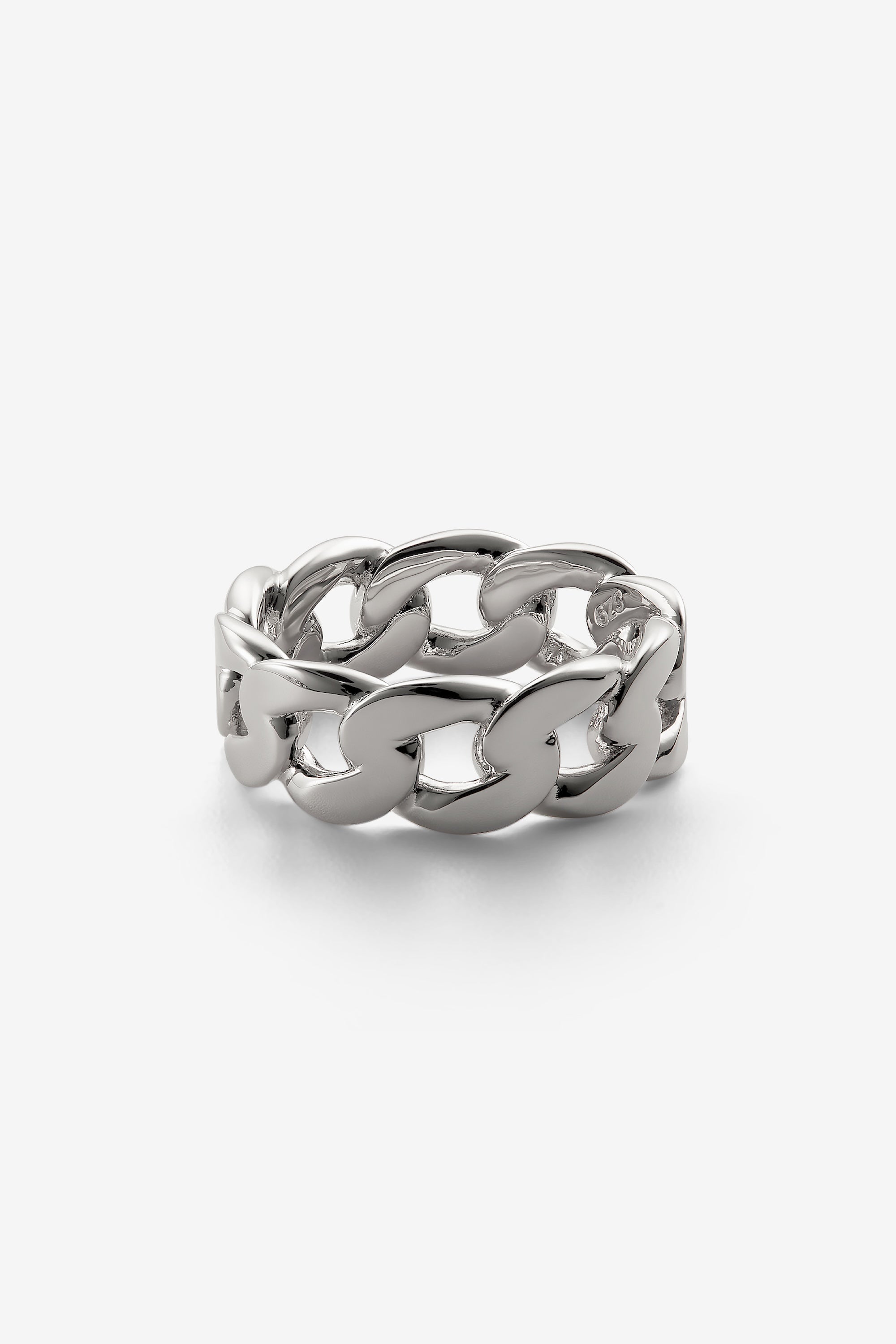 Silver Cuban Link Ring