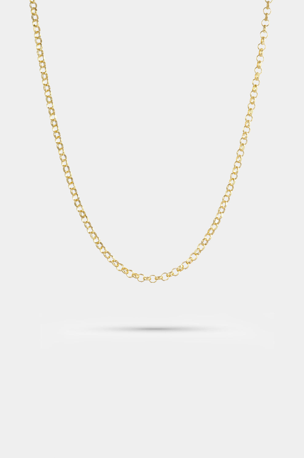 Gold Diamond Cut Belcher Chain