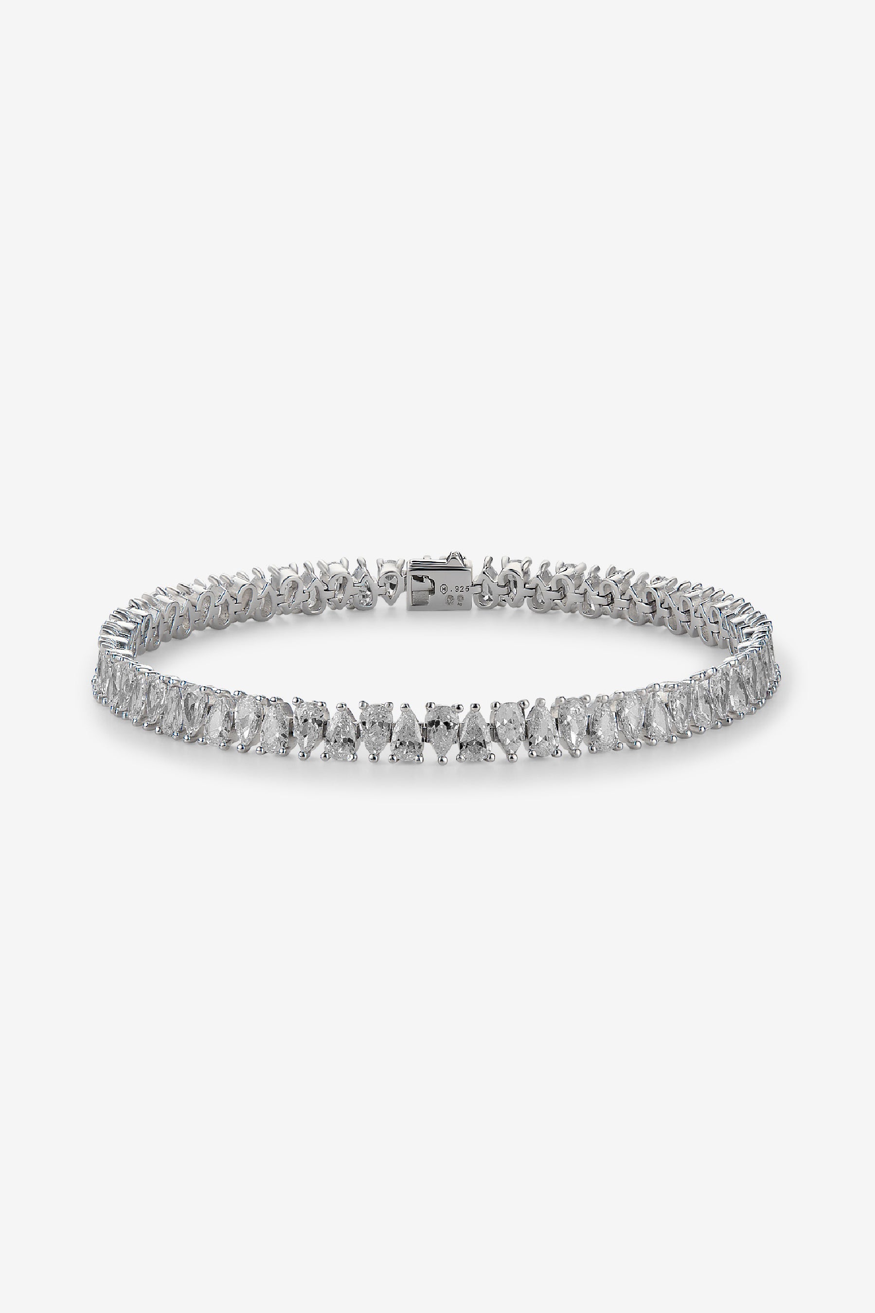 White Drop Tennis Bracelet