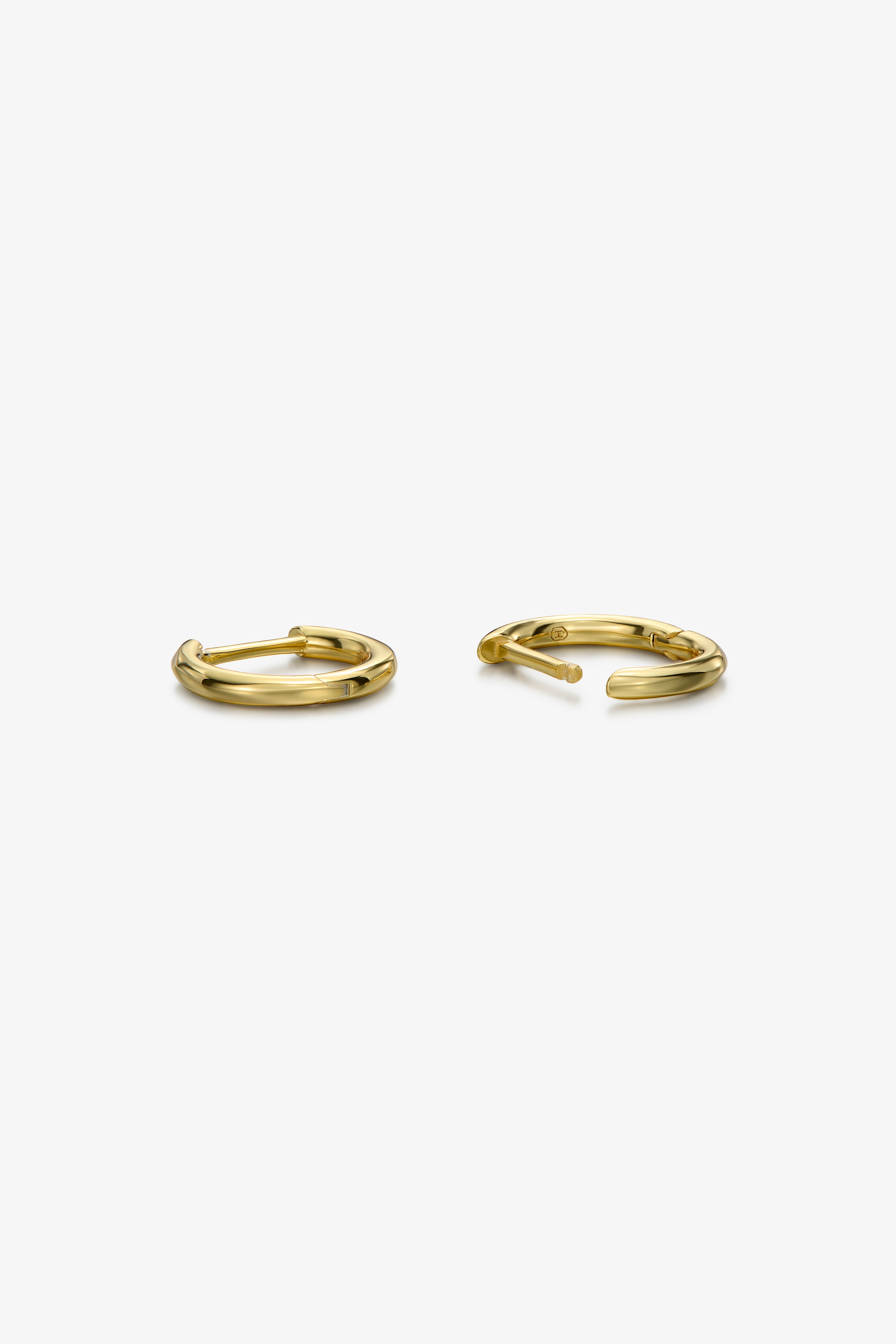Gold Round Hoop Earrings