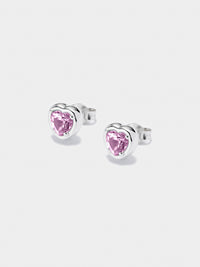 AW23 Pink Heart Stud Earrings