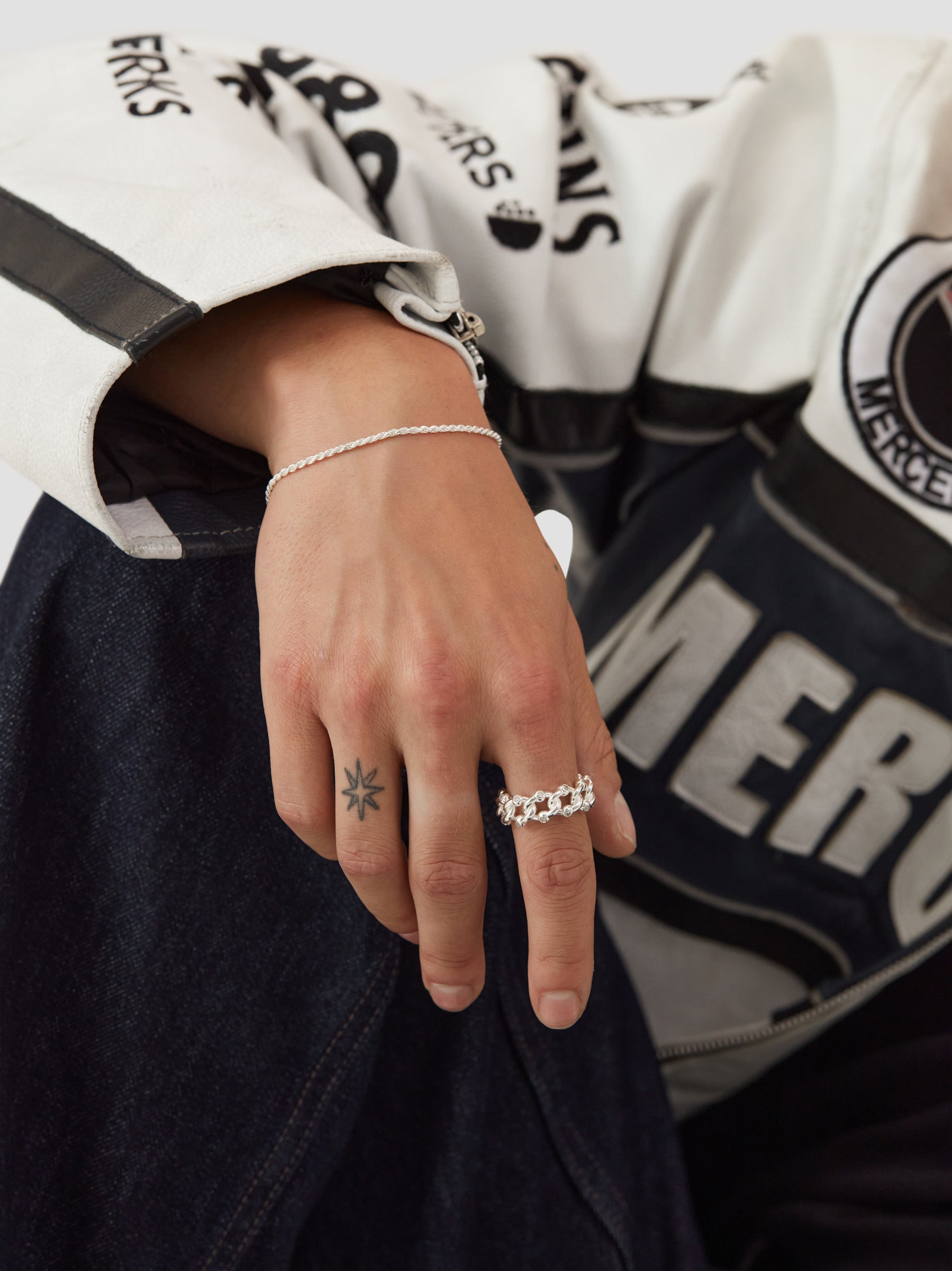 Silver Twisted Rope Bracelet S
