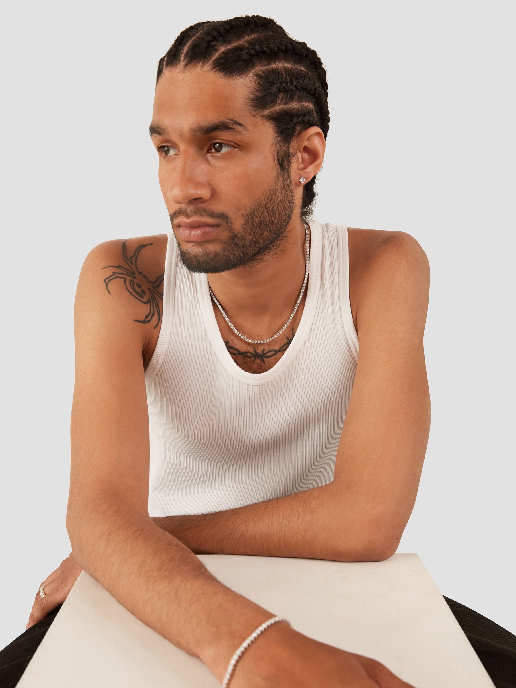 Classic White Tennis Bracelet