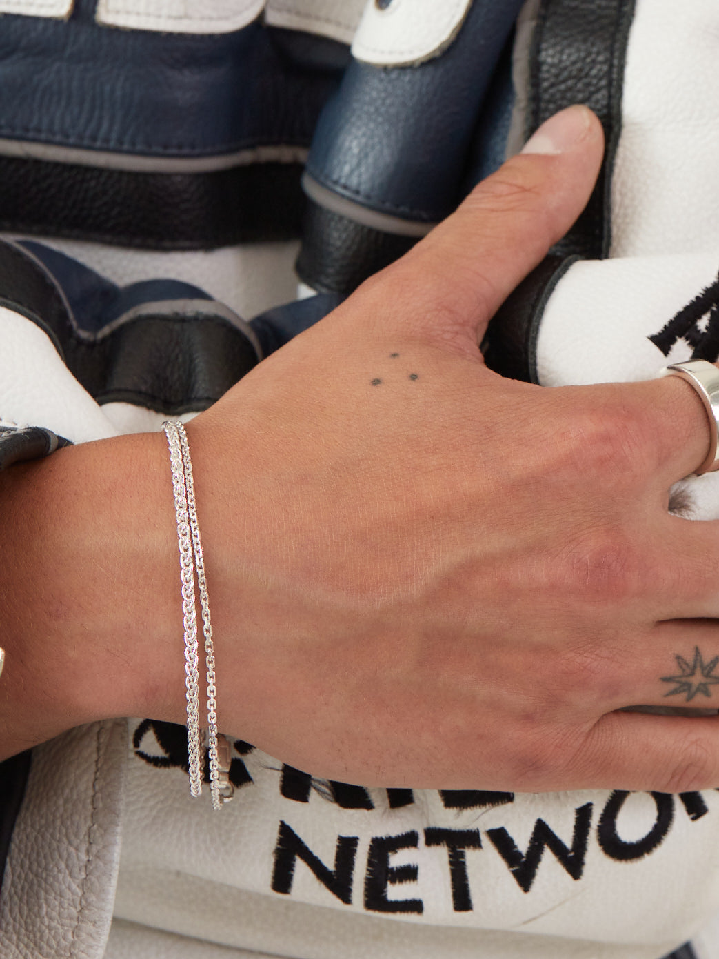 Silver Rope Bracelet