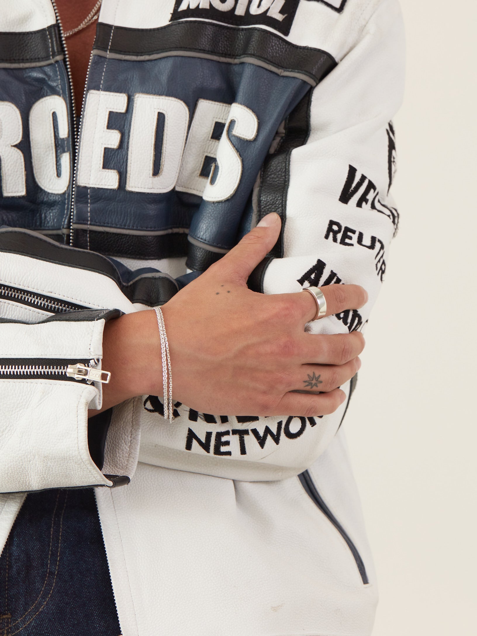 Silver Rope Bracelet