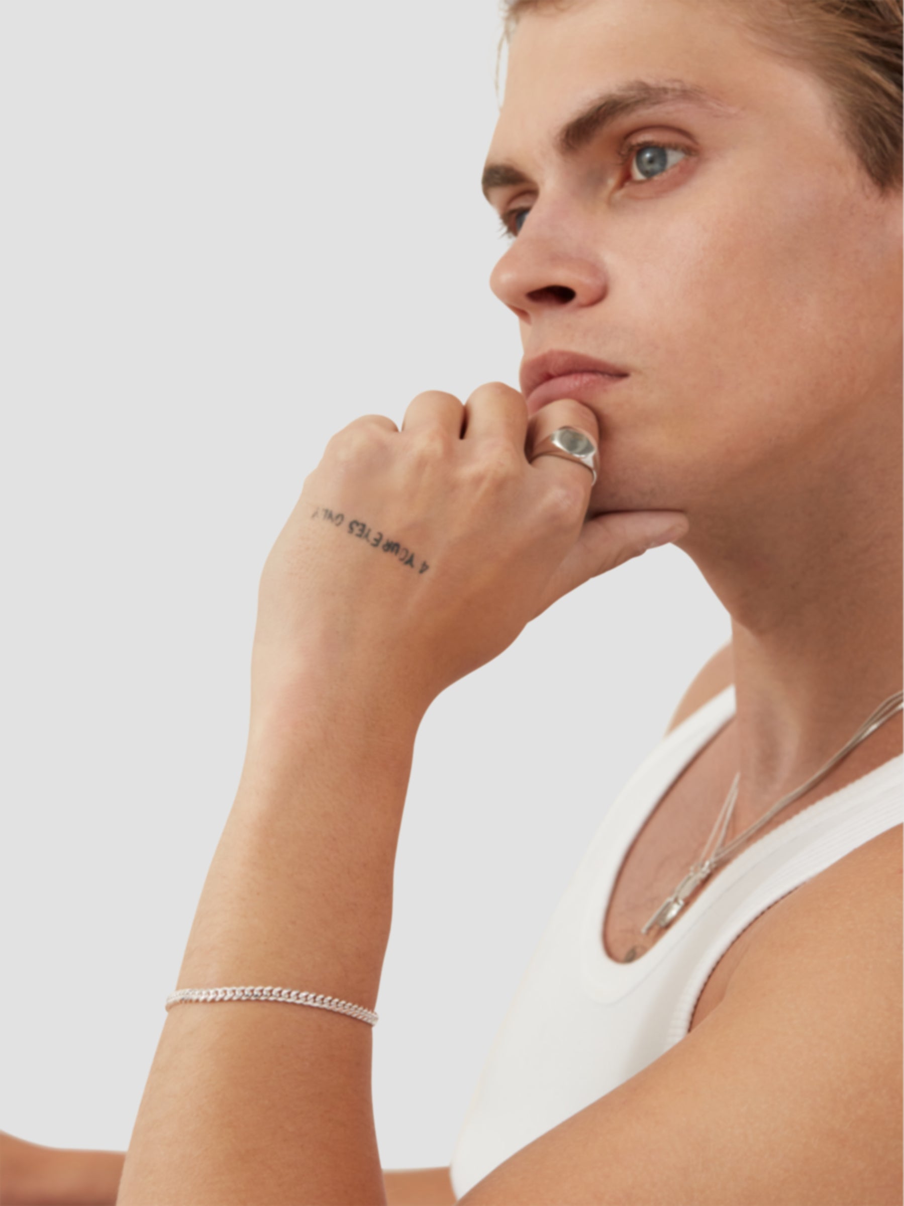 Silver Oval Signet Ring