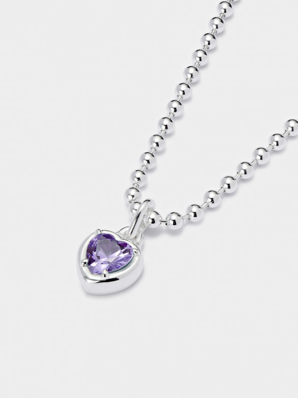 Lilac Heart Pendant