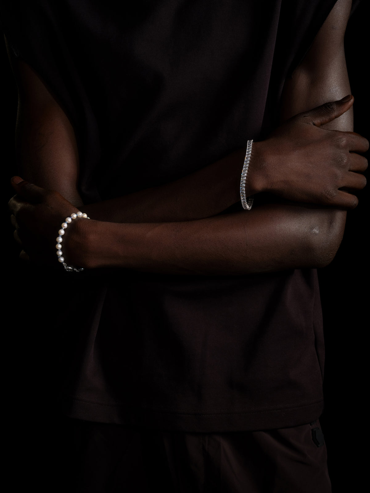AW23 White Emerald Cut Tennis Bracelet