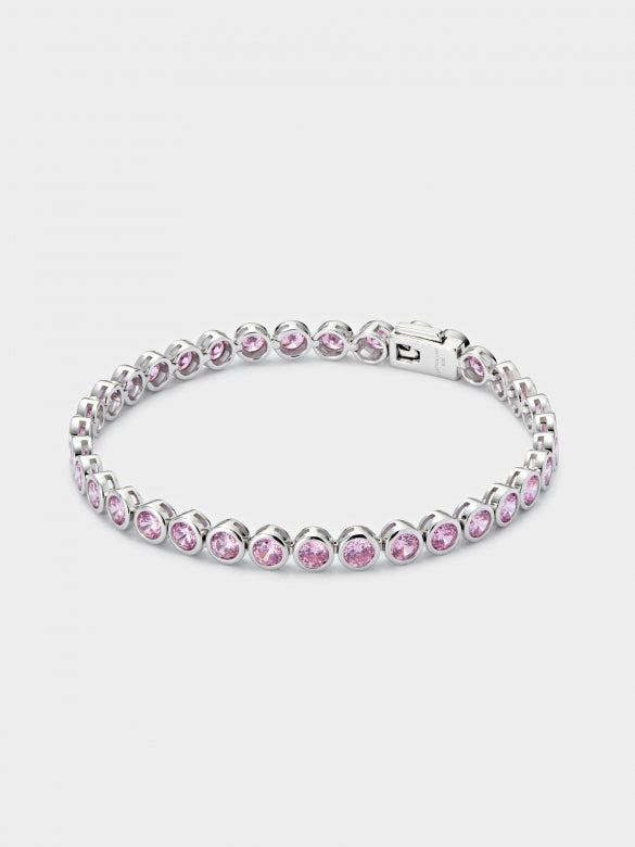 Pink Round Tennis Bracelet