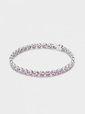 Pink Round Tennis Bracelet