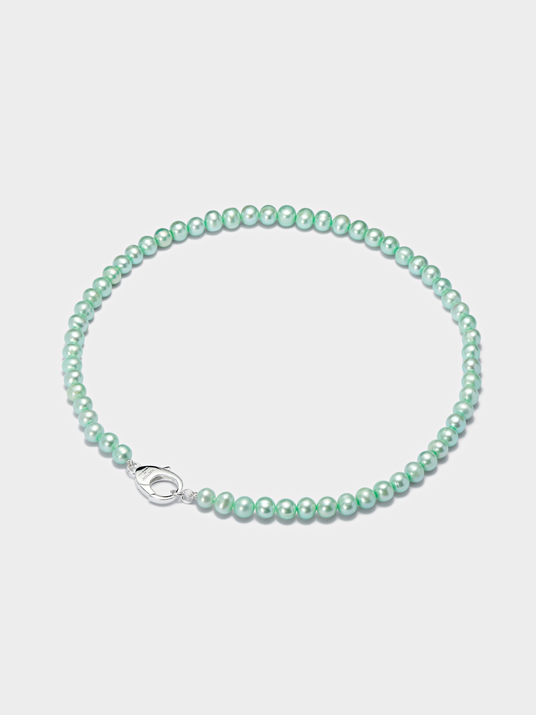 Mint Freshwater Pearl Chain