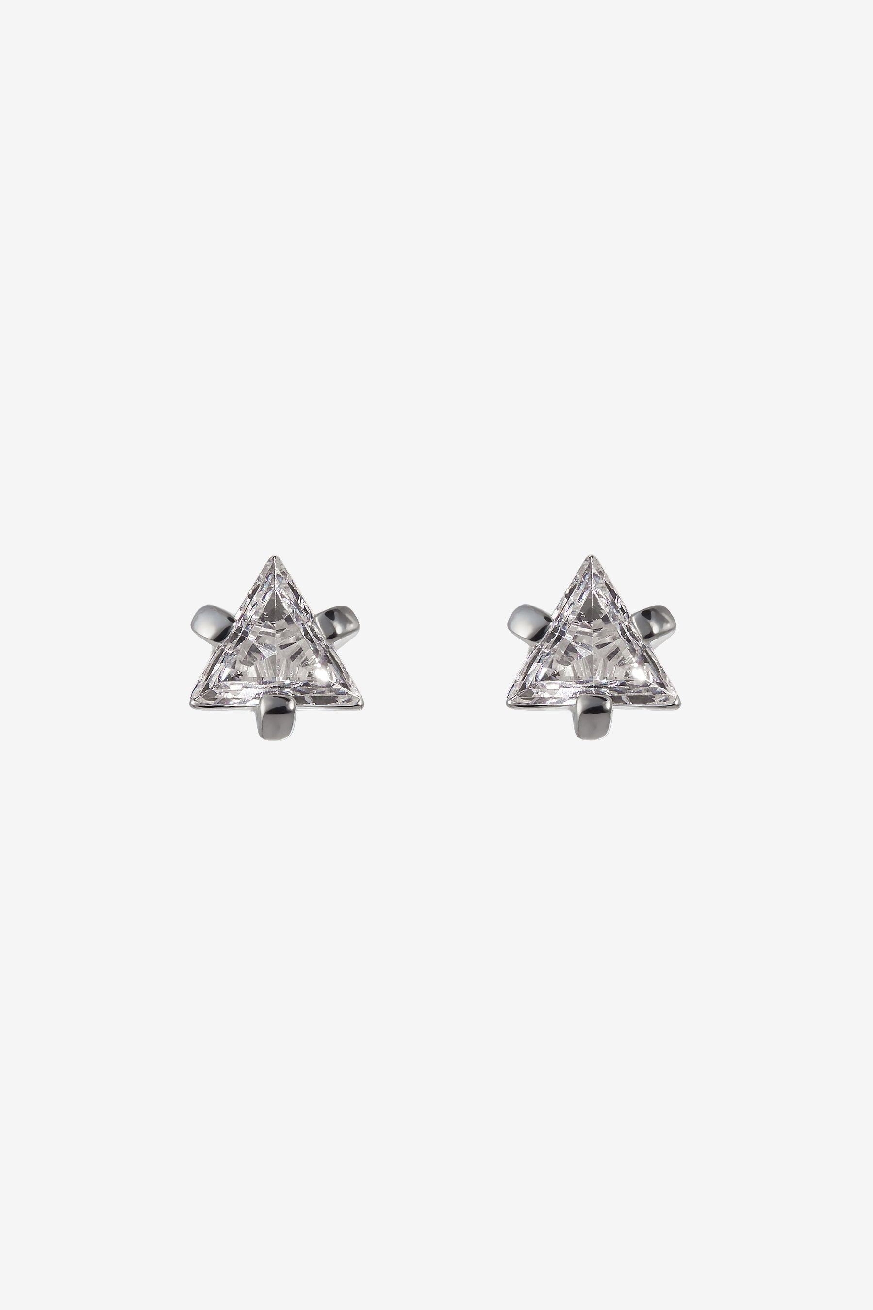 FREE GIFT | White Triangle Earrings