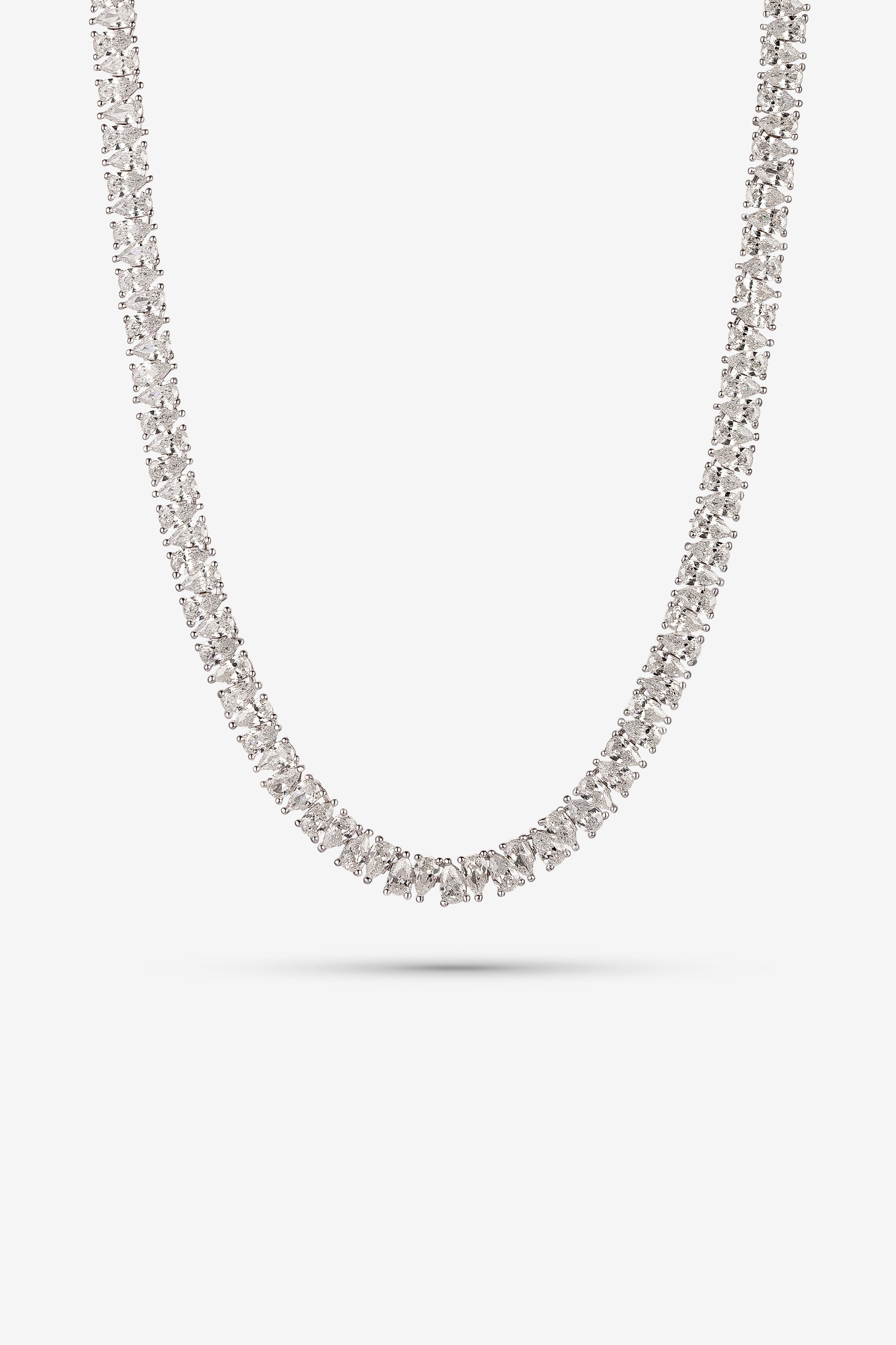 White Drop Tennis Chain