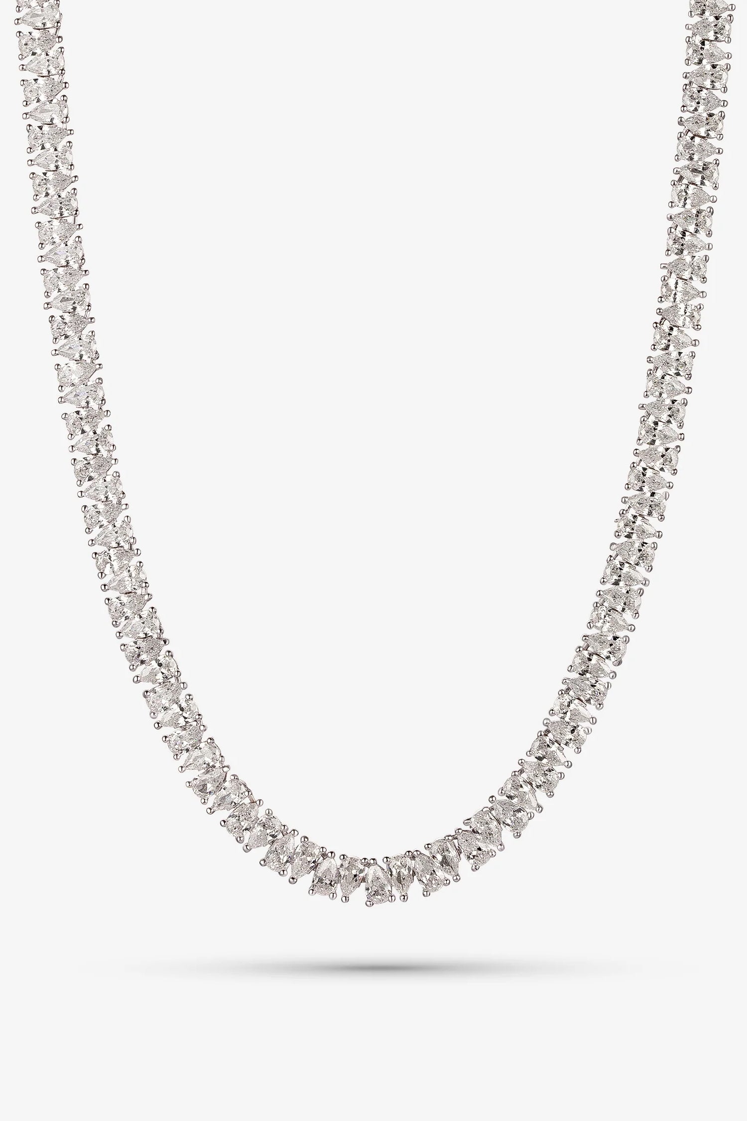 White Drop Tennis Chain
