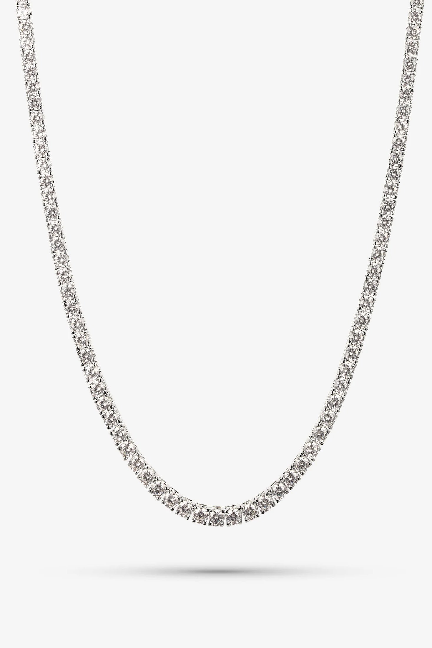 White Classic Tennis Chain M