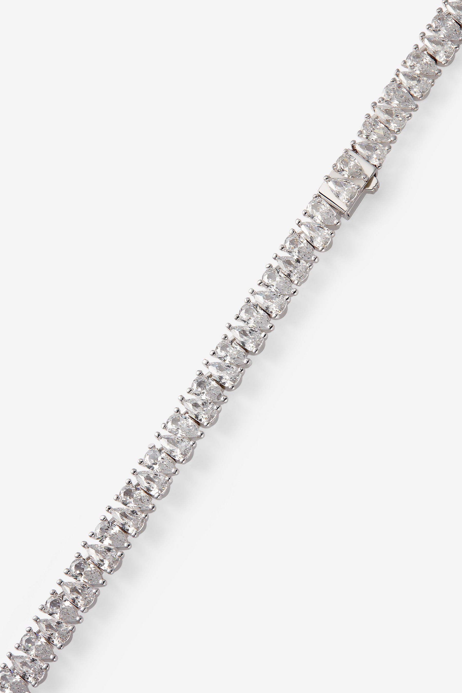 White Drop Tennis Bracelet