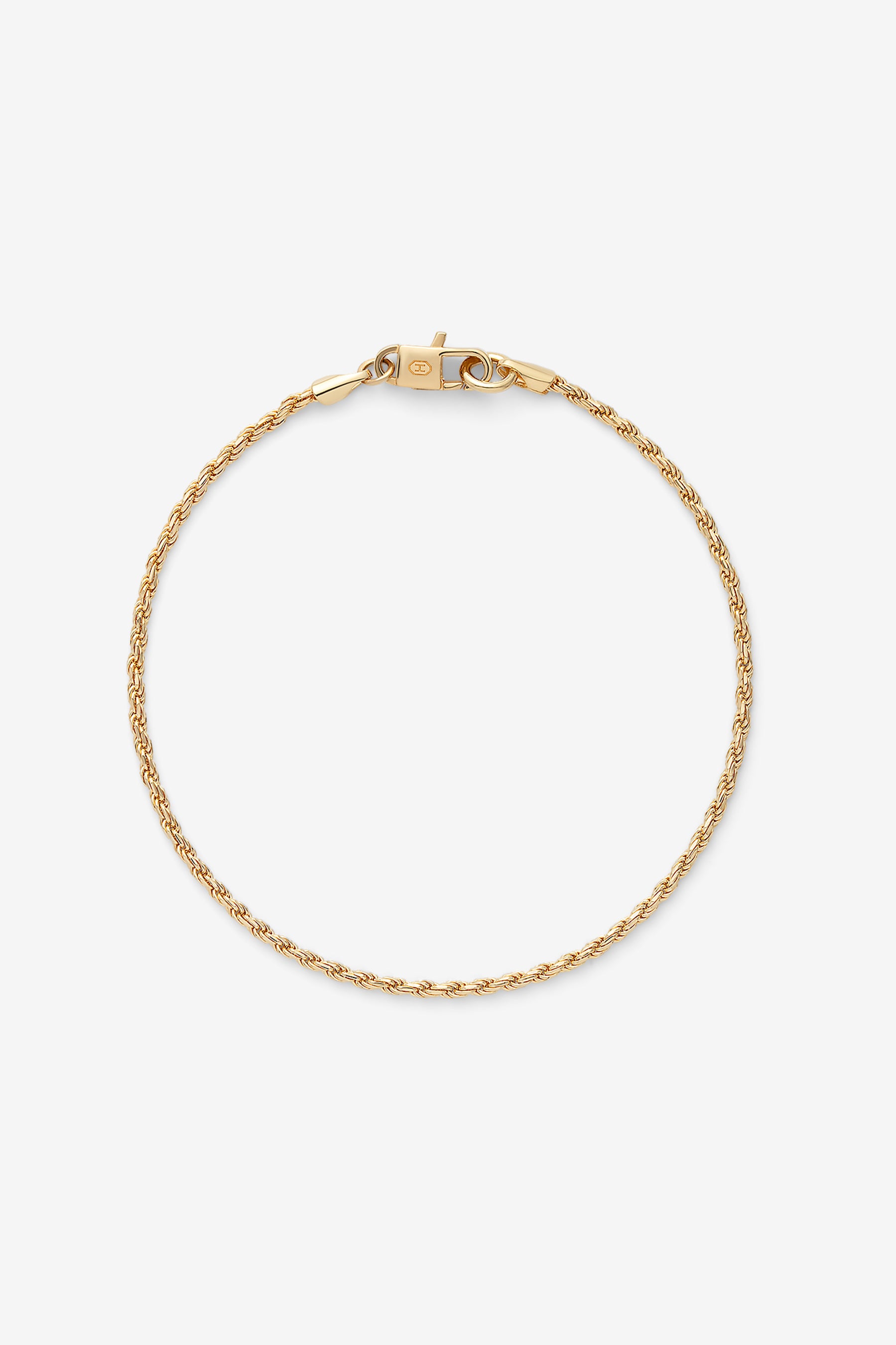 Gold Twisted Rope Bracelet S