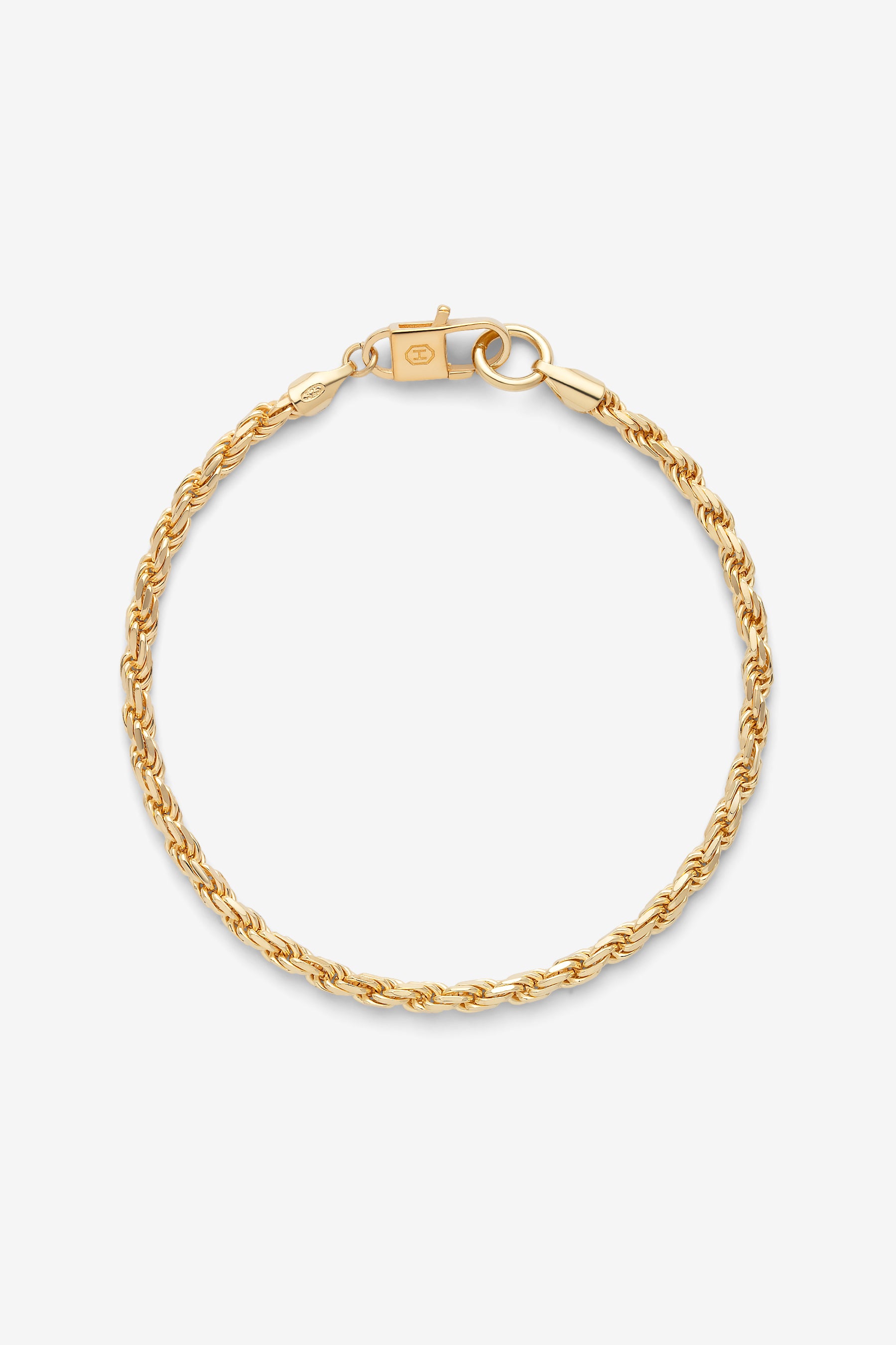 Gold Twisted Rope Bracelet M