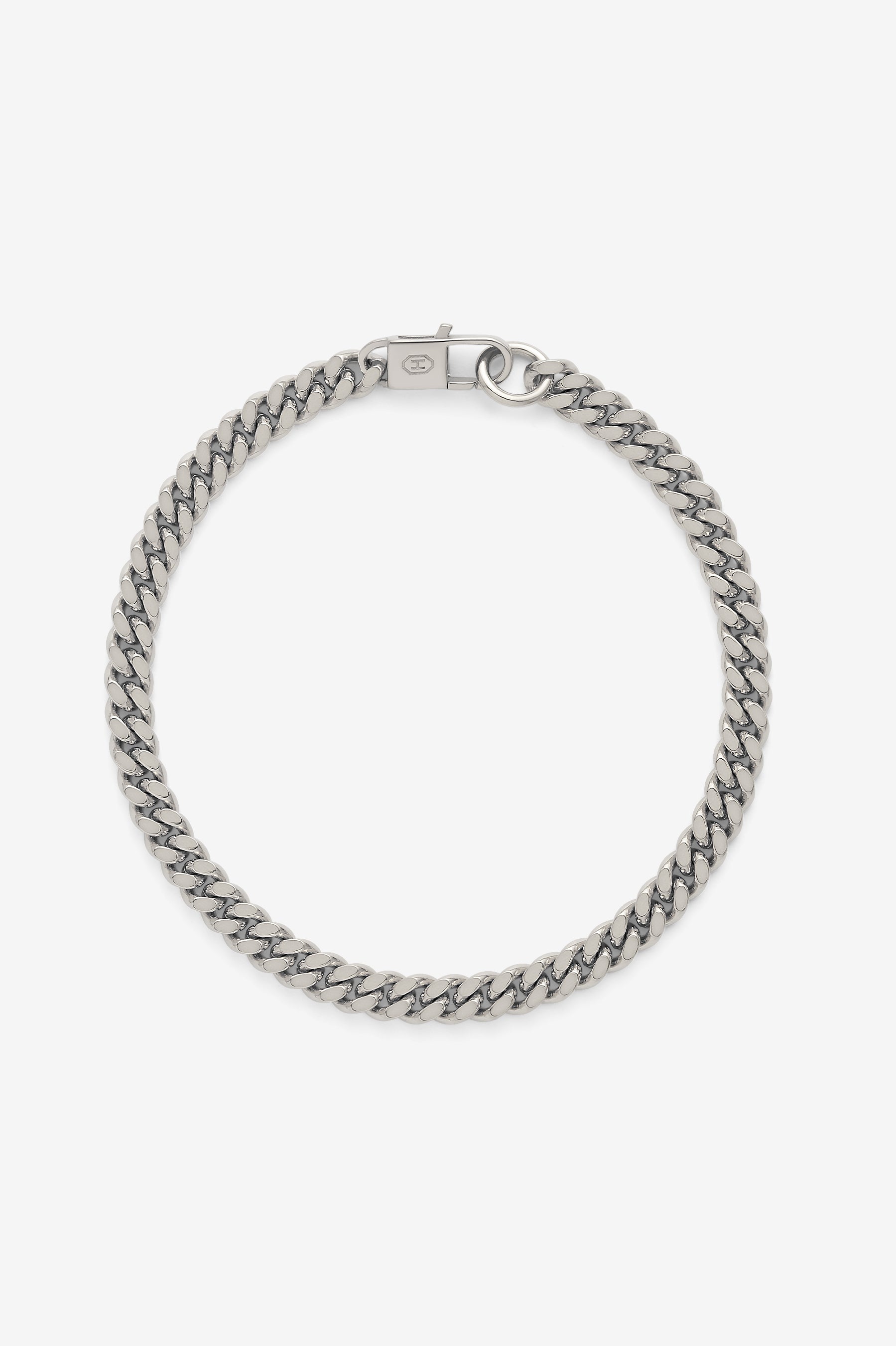 Silver Classic Cuban Bracelet M